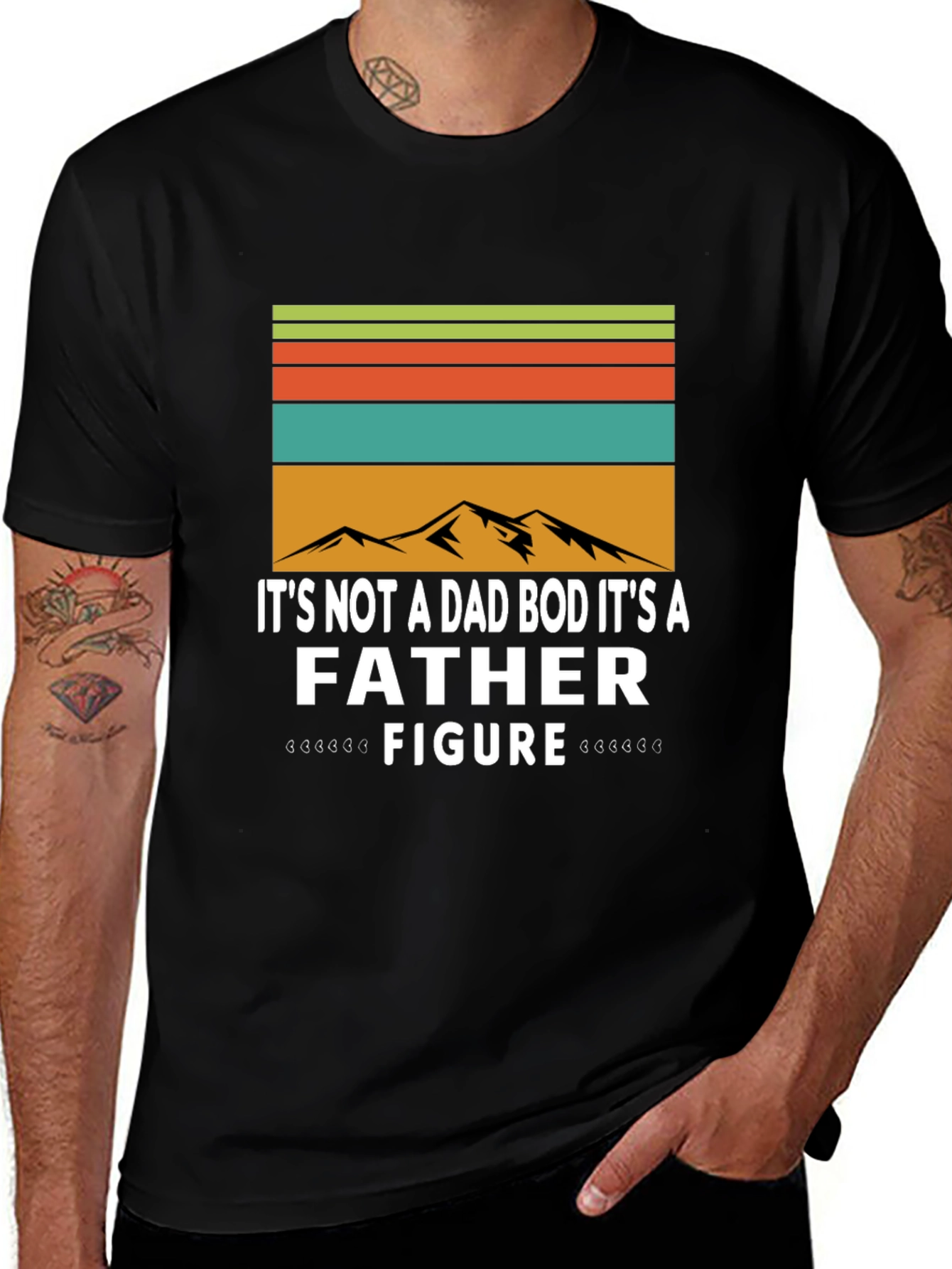 Variant 23 of Funny Father Figure T-Shirt - Dad Bod Tee