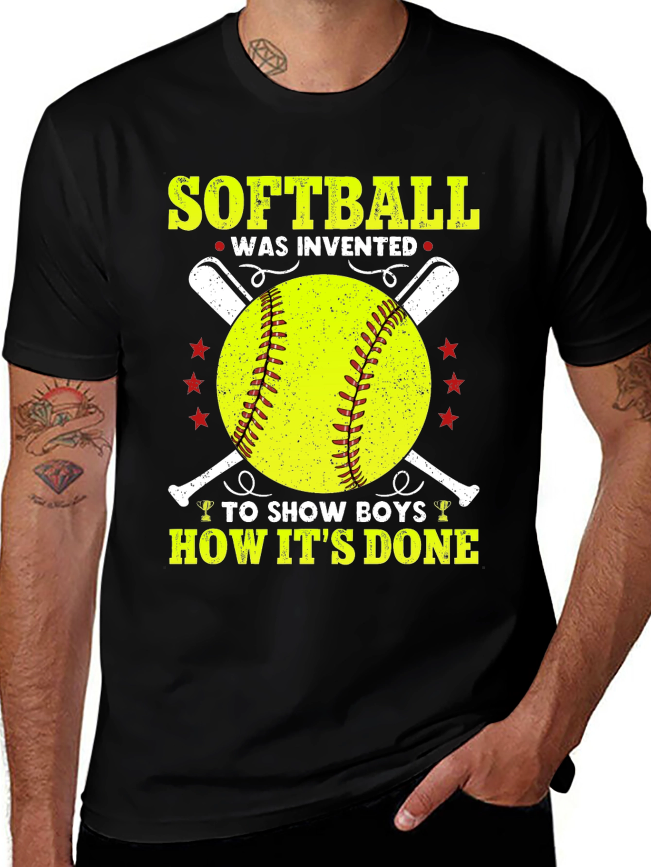 Variant 24 of Softball T-Shirt - How It's Done