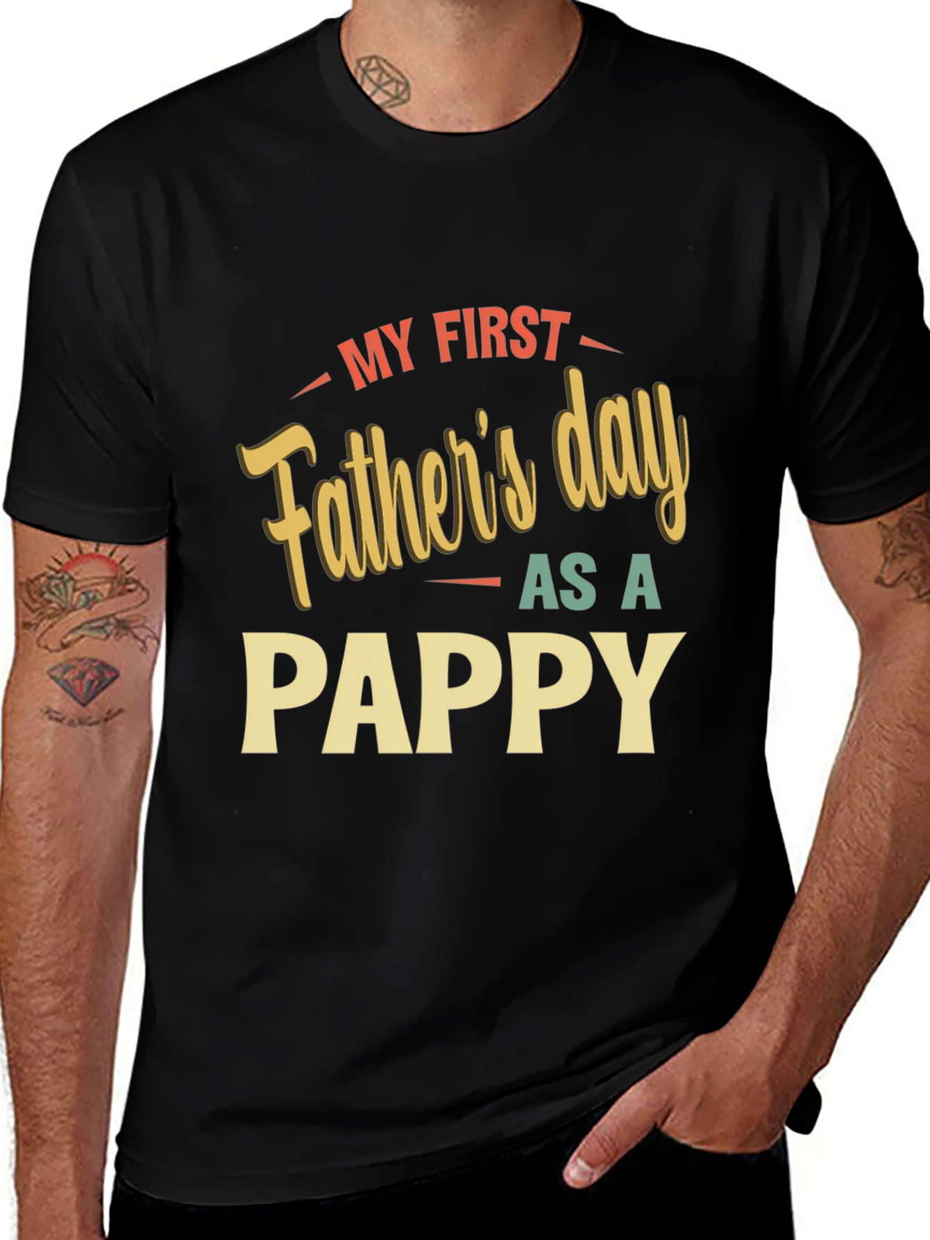 My First Father's Day As A Pappy T-Shirt