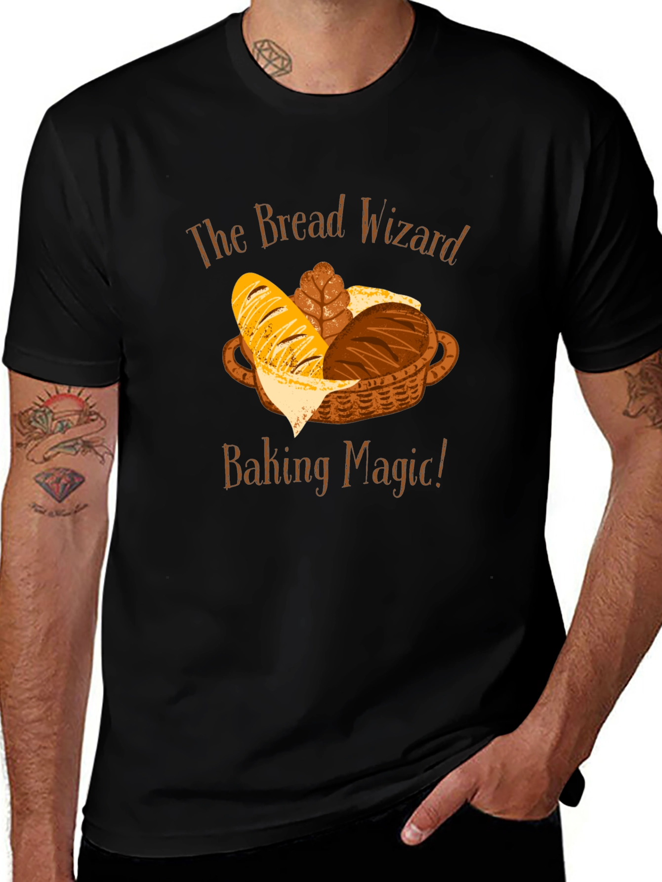 Variant 3 of The Bread Wizard Baking Magic Graphic Tee