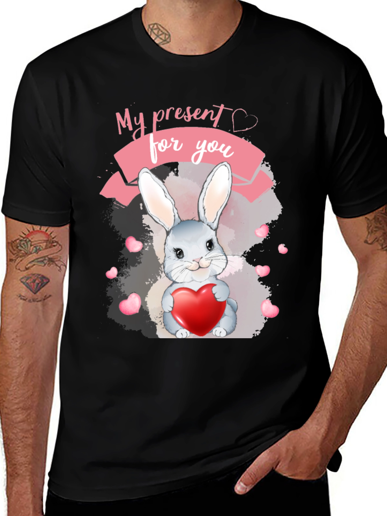 Variant 20 of My Present For You Rabbit Heart T-Shirt