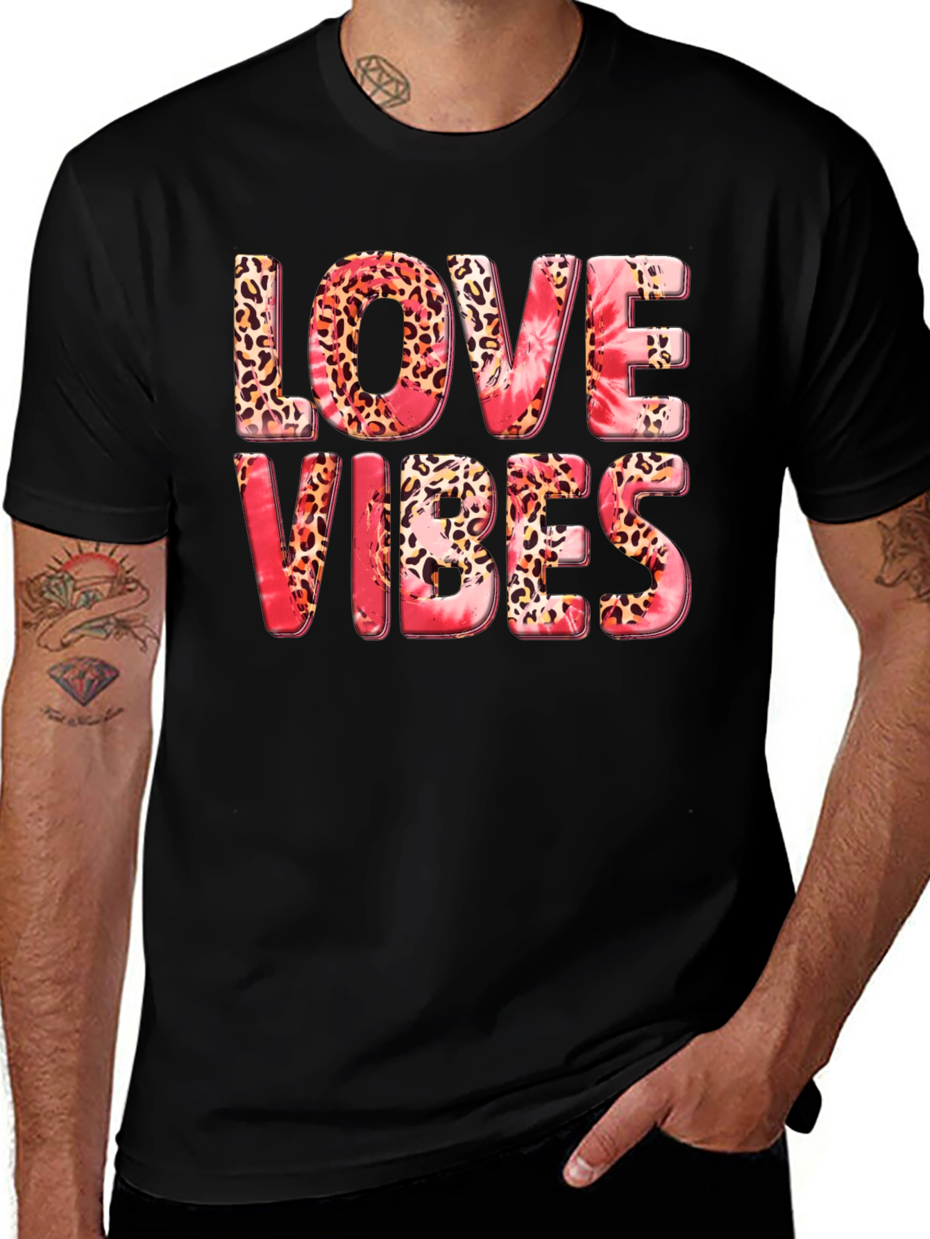Variant 21 of Love Vibes Graphic T-Shirt - Stylish Casual Tee