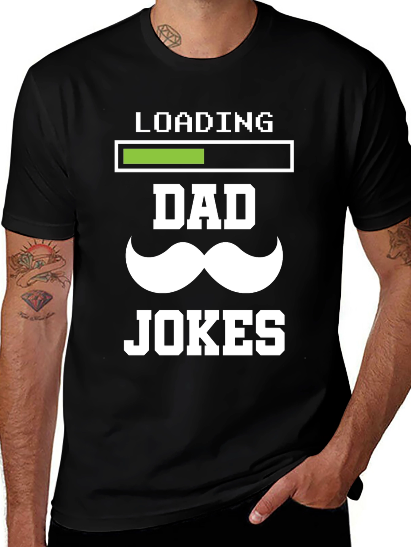Variant 14 of Dad Jokes Loading T-Shirt - Funny Father's Day Tee