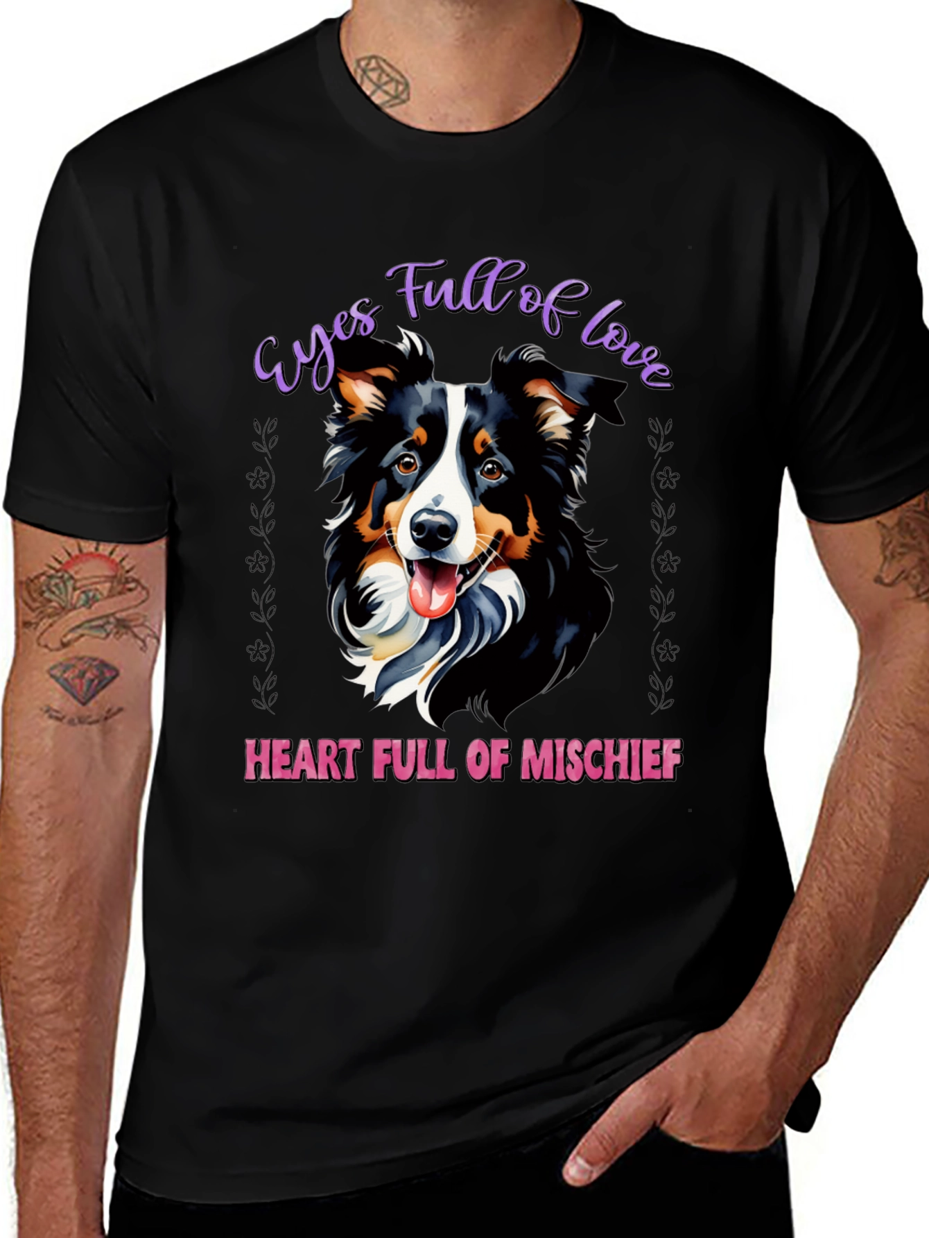 Variant 26 of Eyes Full of Love Dog Graphic T-Shirt