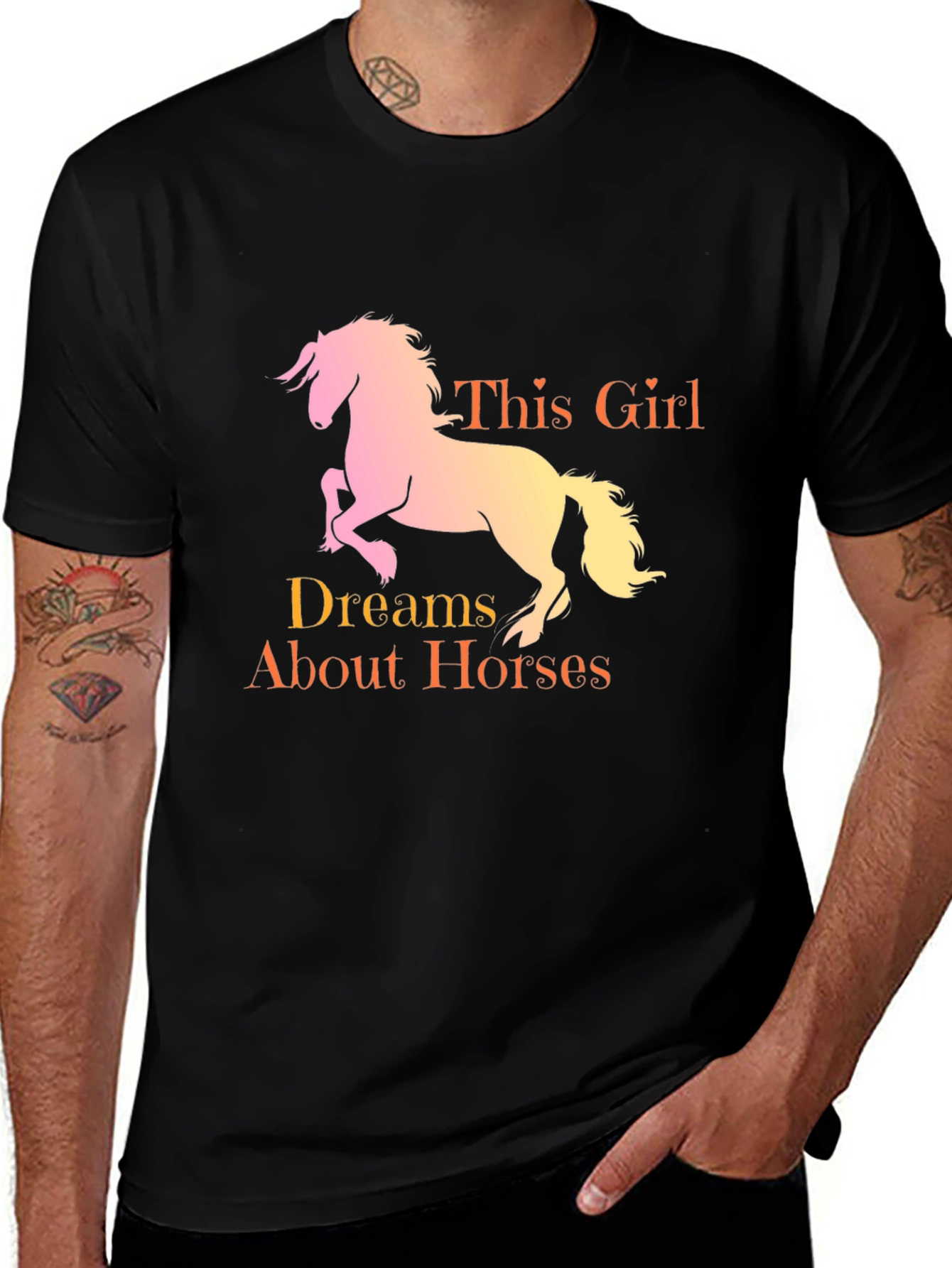 Variant 23 of This Girl Dreams About Horses T-Shirt