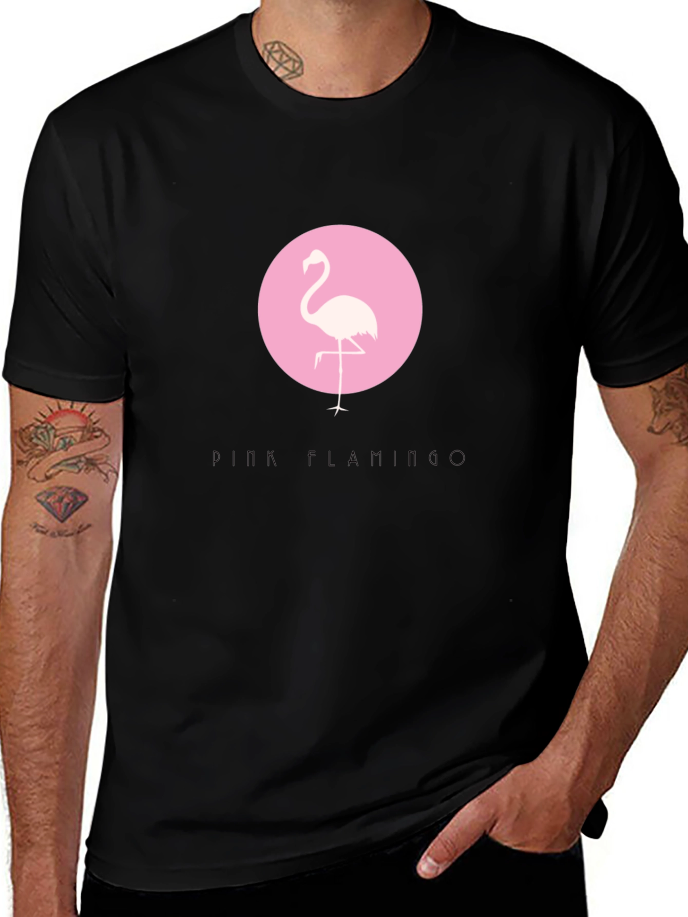 Variant 9 of Pink Flamingo Graphic Tee - Stylish & Comfortable