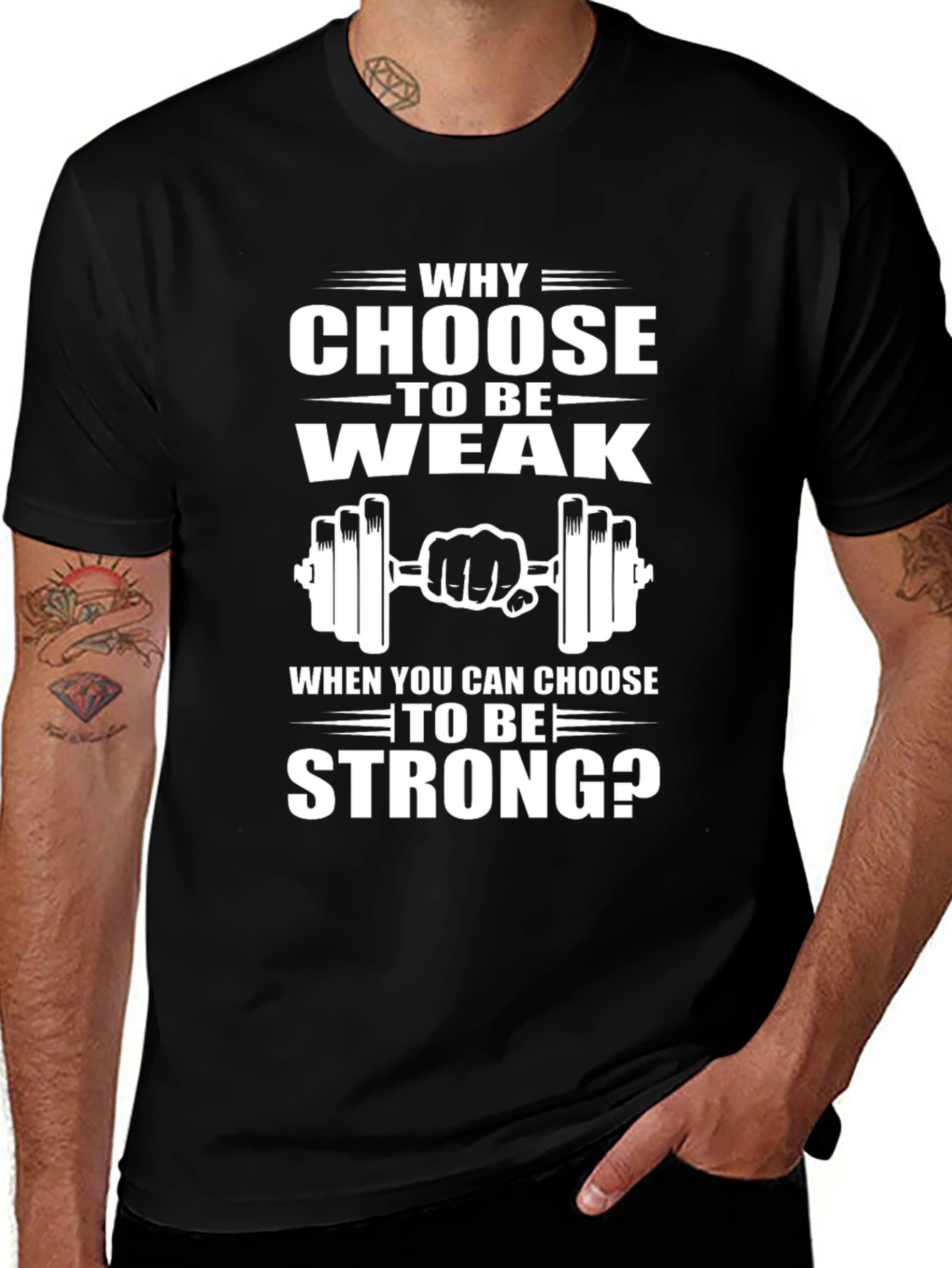 Motivational Workout T-Shirt - Choose Strong