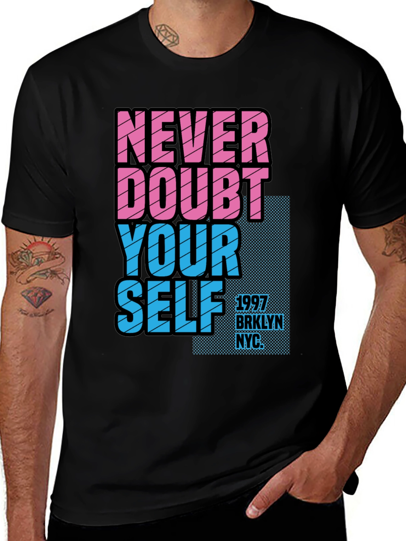 Variant 8 of Never Doubt Yourself Graphic Tee - Brooklyn NYC