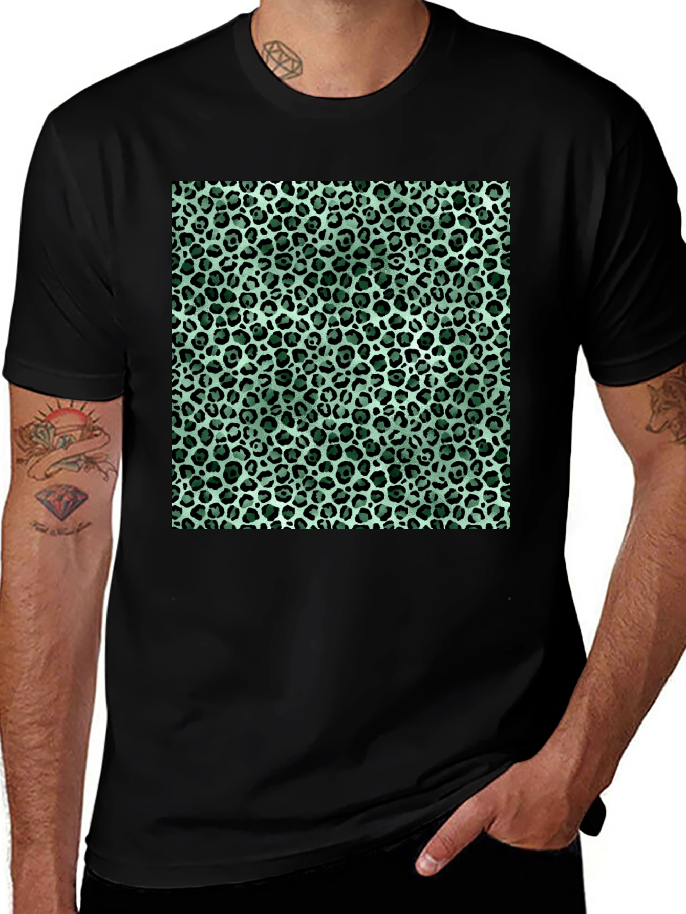 Variant 7 of Leopard Print Tee - Modern Fashion Statement