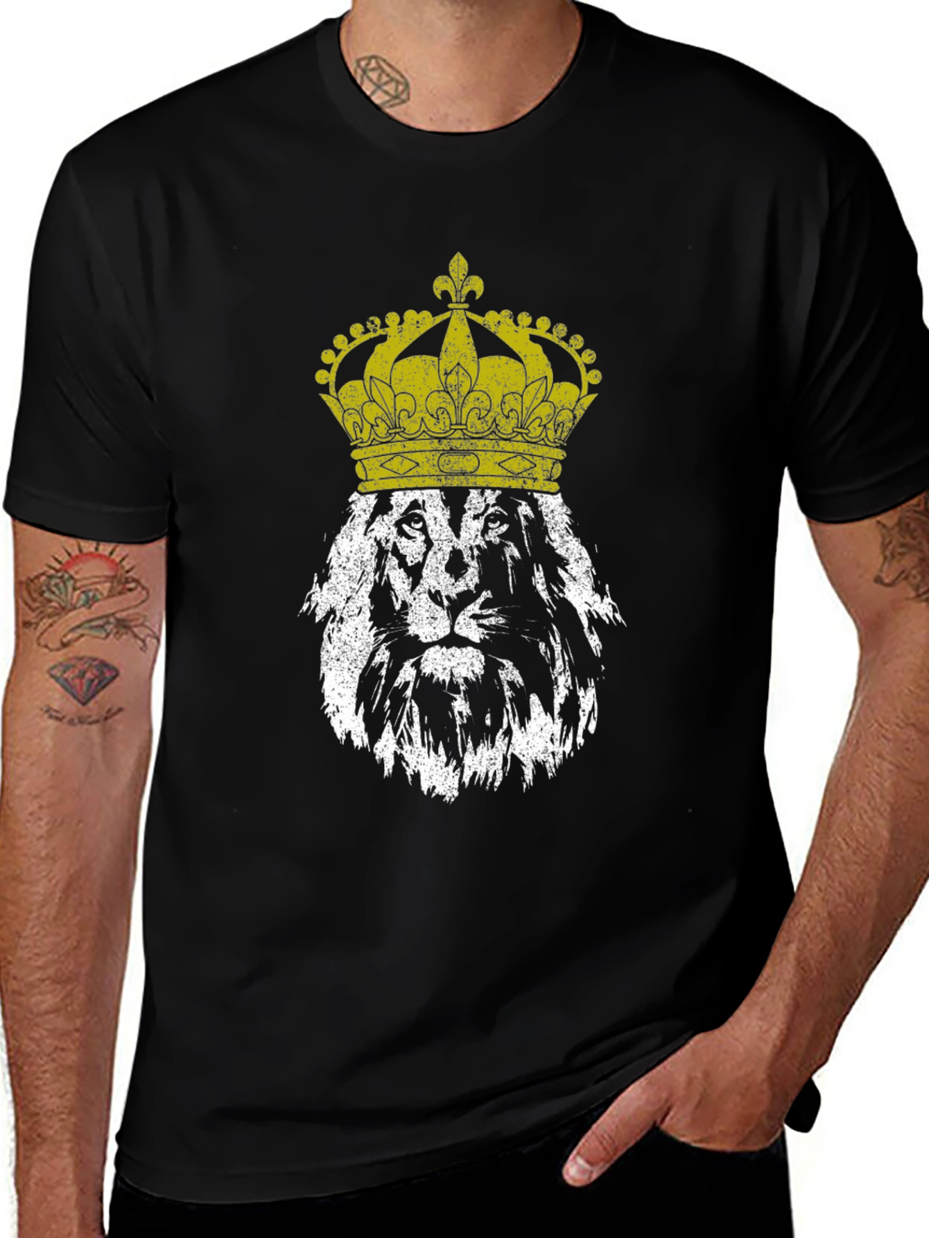 Variant 8 of Lion King Graphic T-Shirt - Black
