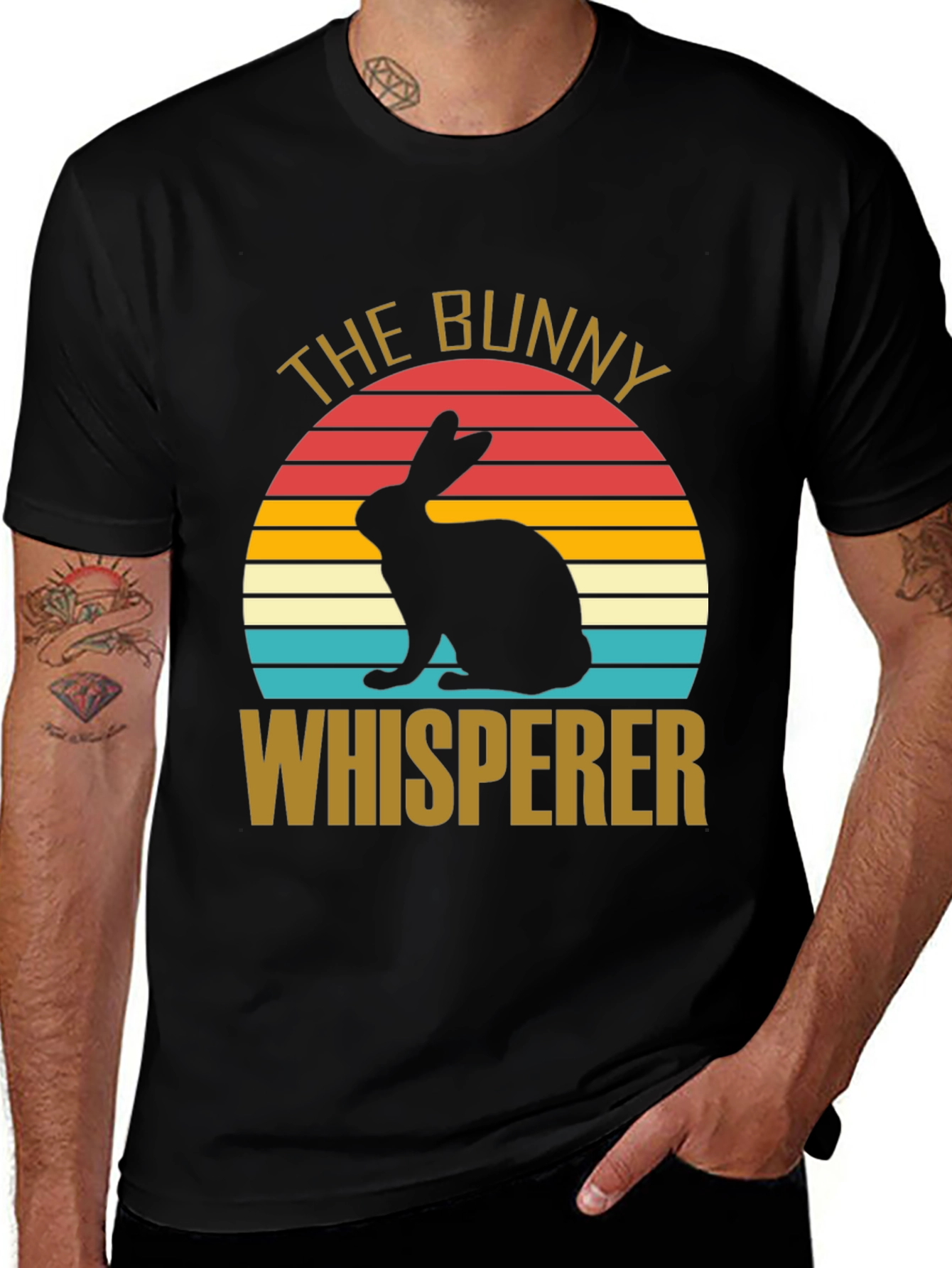 Variant 8 of The Bunny Whisperer Retro T-Shirt