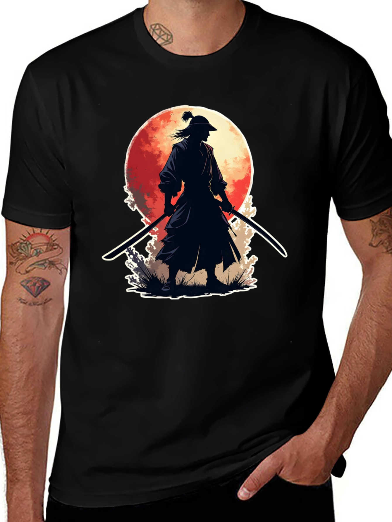 Variant 29 of Samurai Silhouette T-Shirt
