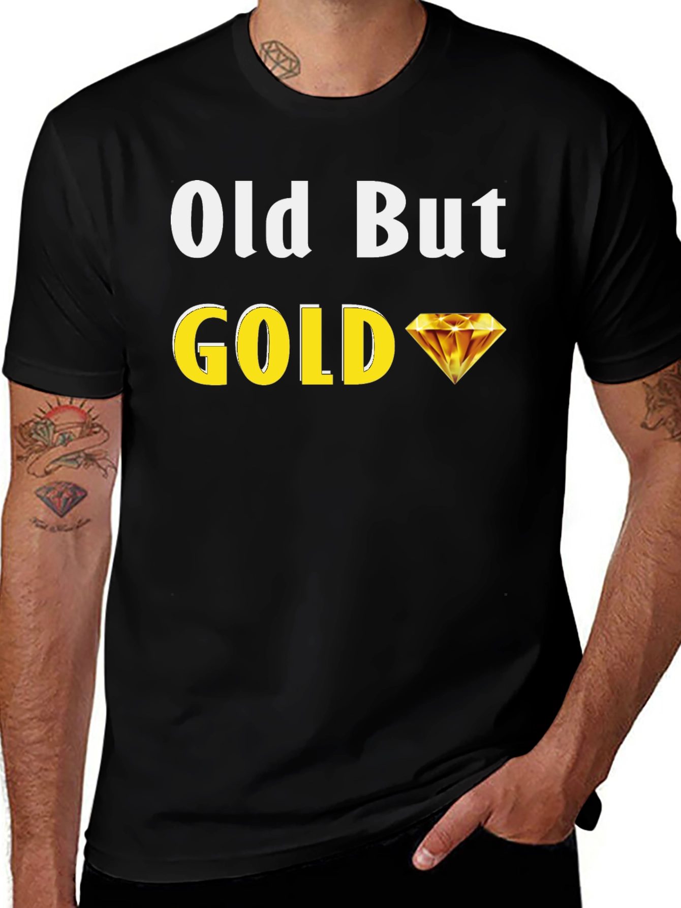 Variant 15 of Old But Gold Diamond Graphic T-Shirt