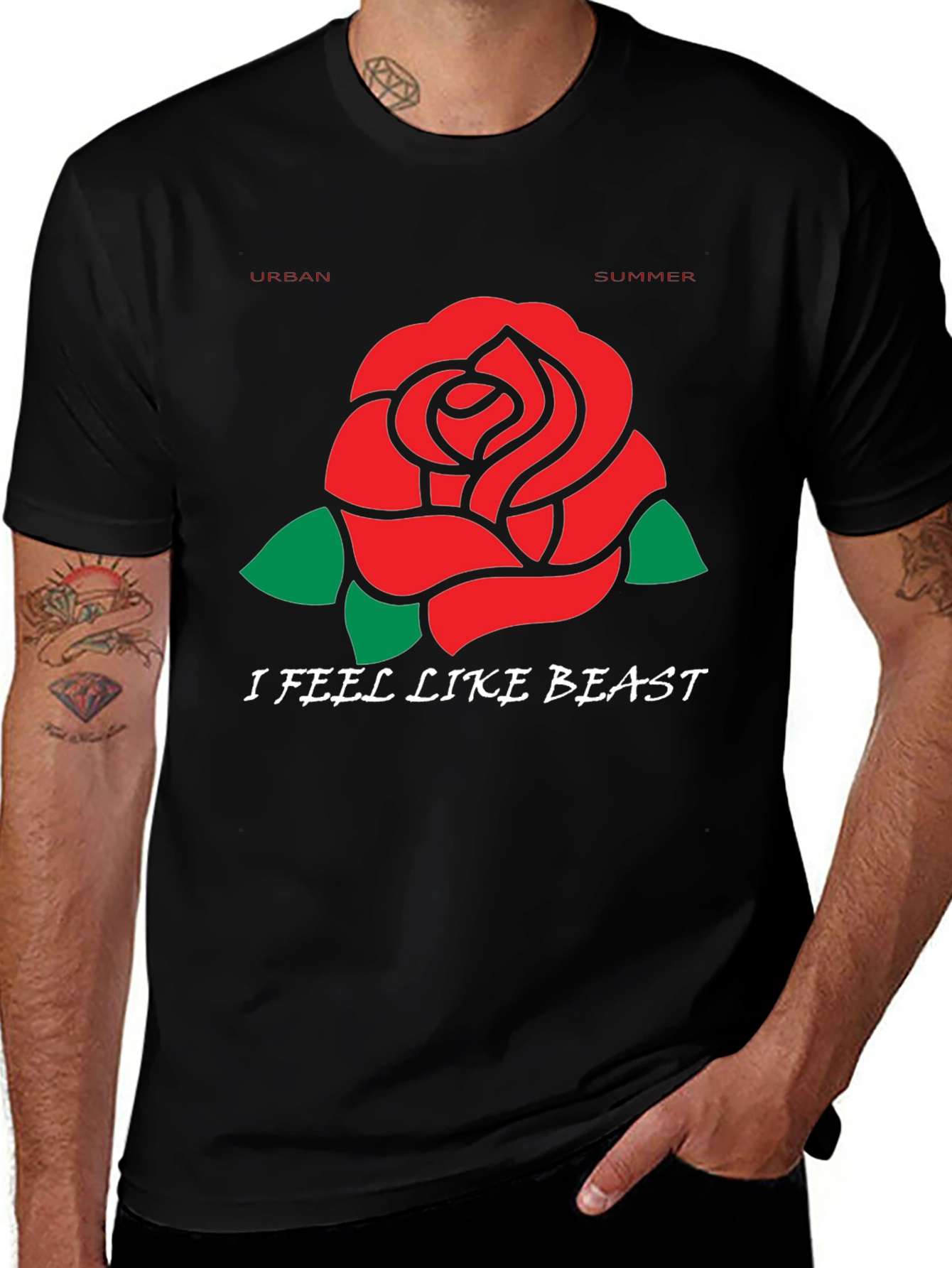 Variant 23 of Urban Summer Rose Beast T-Shirt