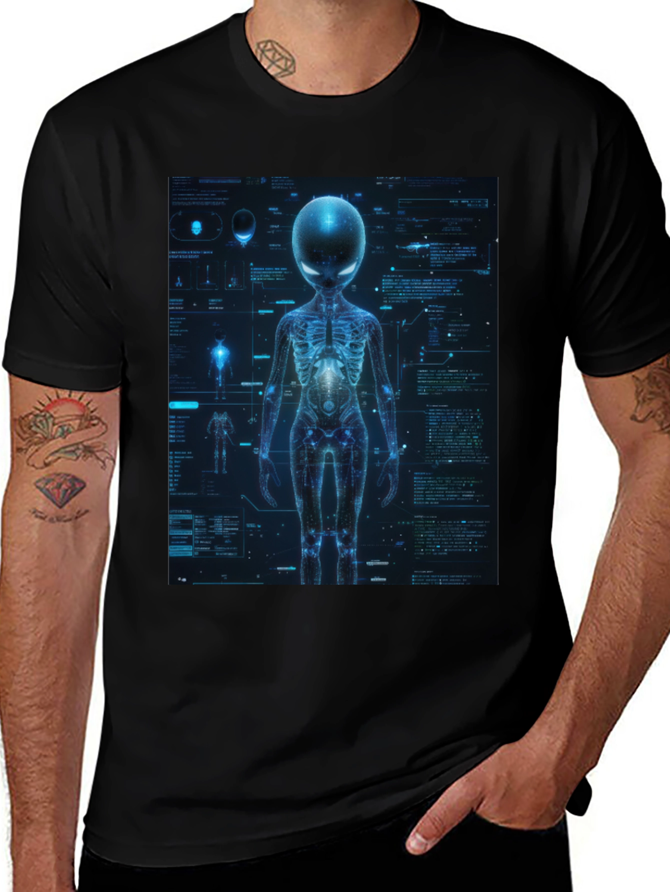 Variant 6 of Alien Anatomy Graphic T-Shirt