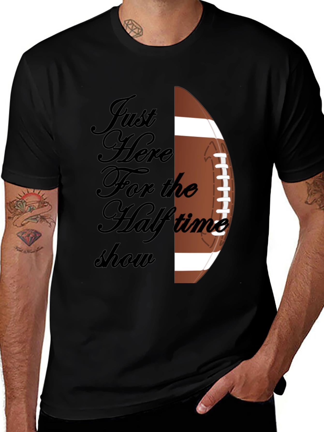 Variant 2 of Halftime Show Football Graphic Tee