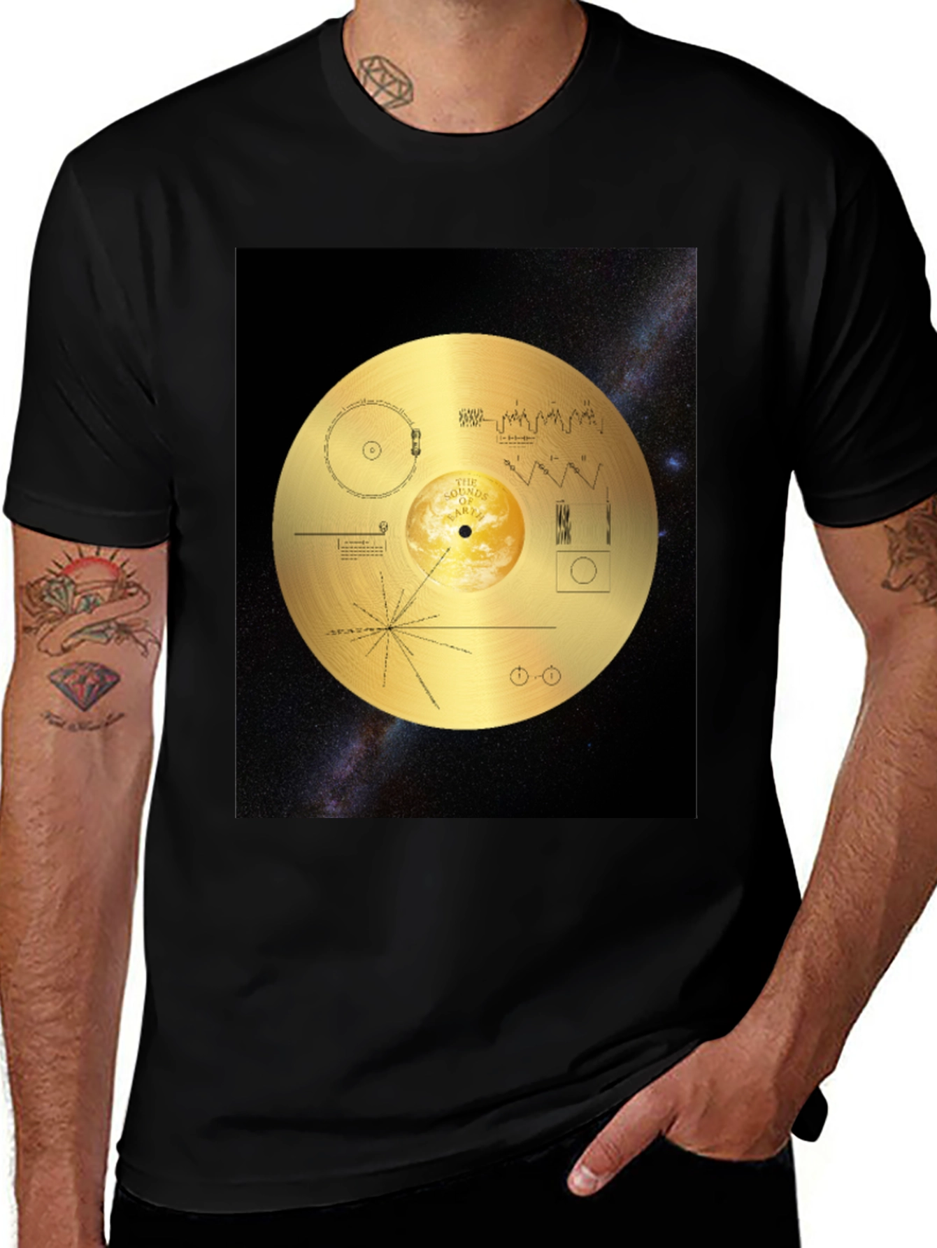 Variant 26 of Voyager Golden Record Graphic T-Shirt