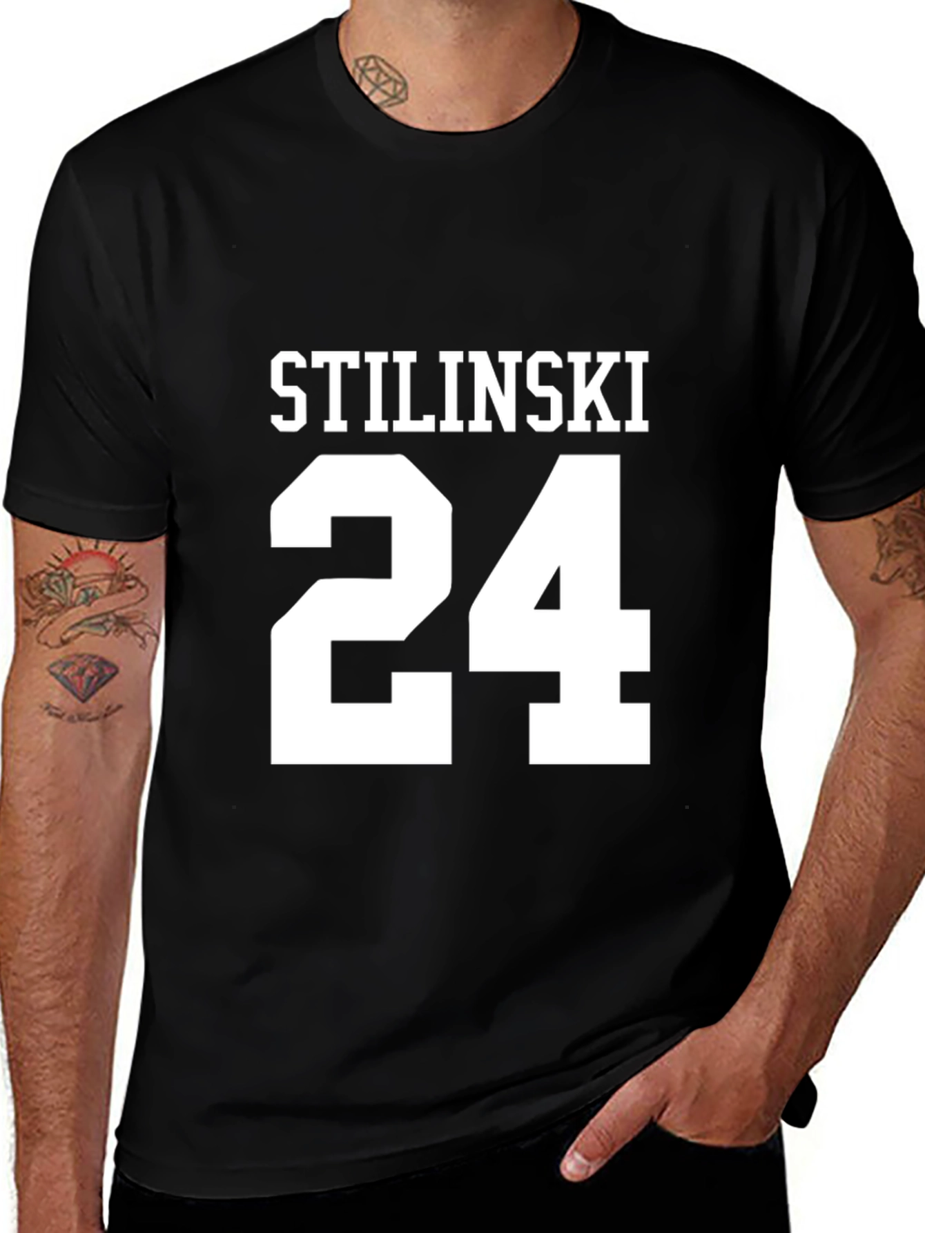 Variant 28 of Stilinski 24 Black T-Shirt