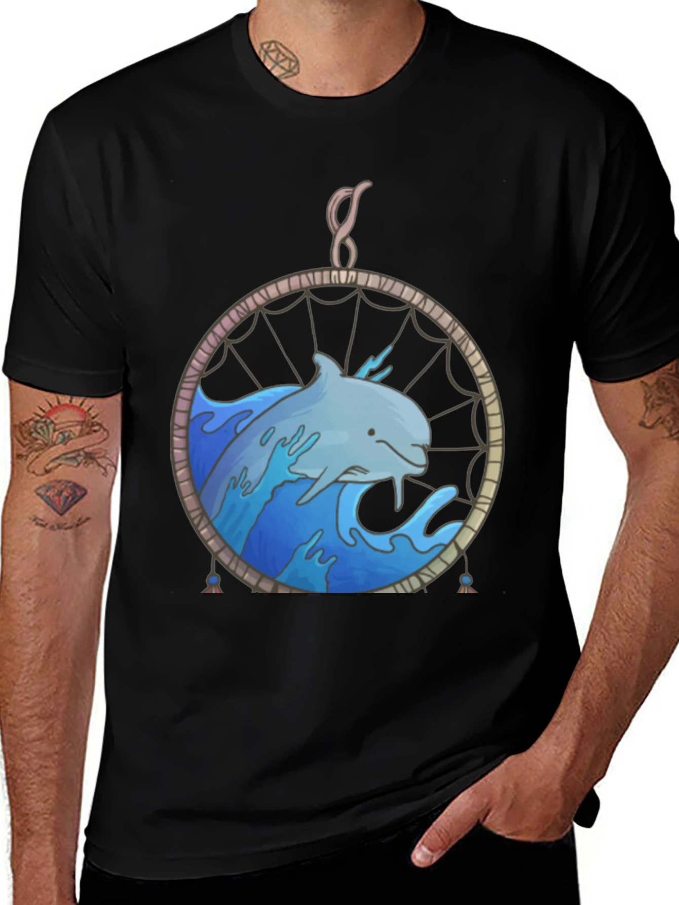 Variant 29 of Dolphin Dreamcatcher Graphic Tee