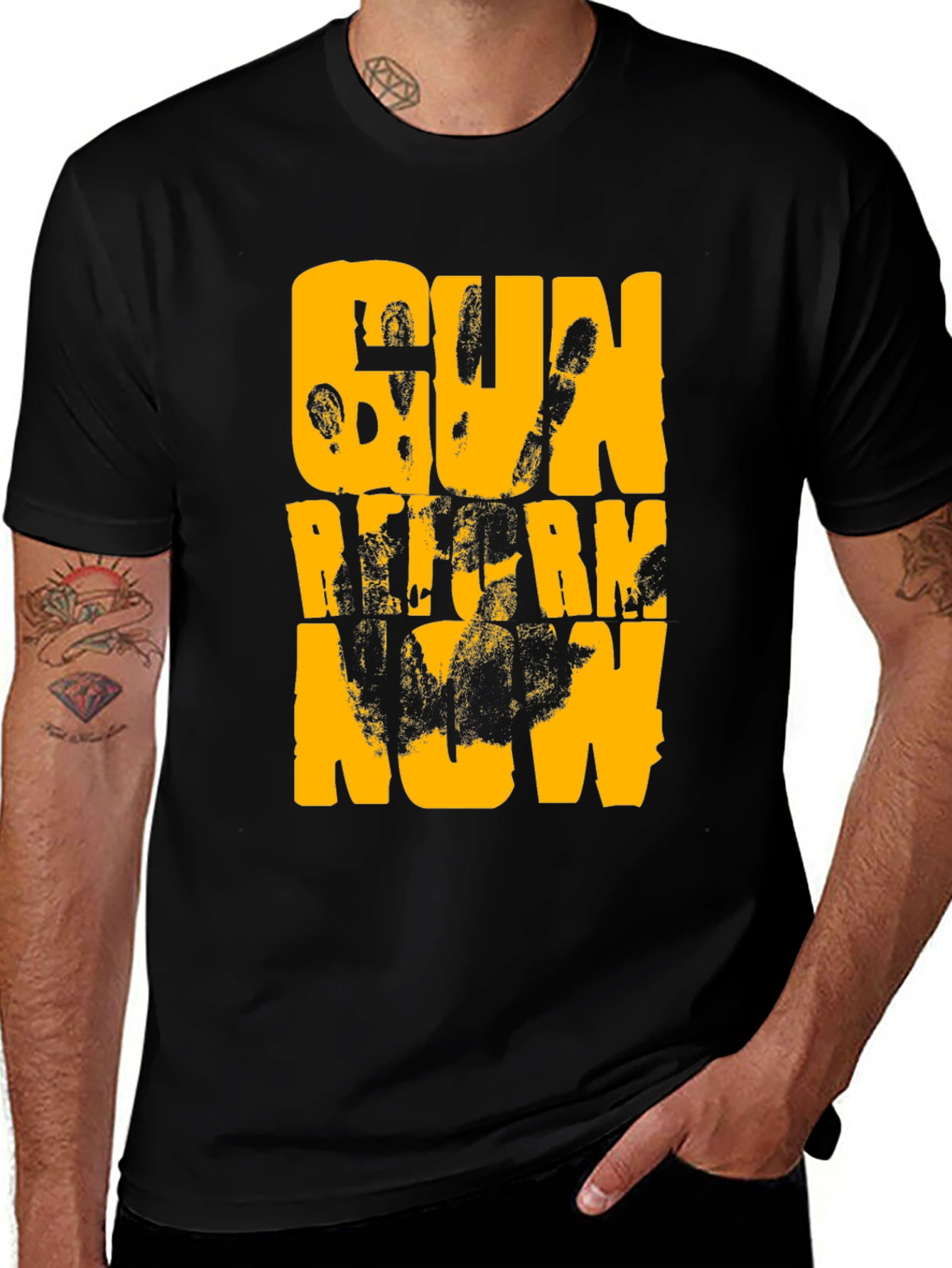 Gun Reform Now Black T-Shirt
