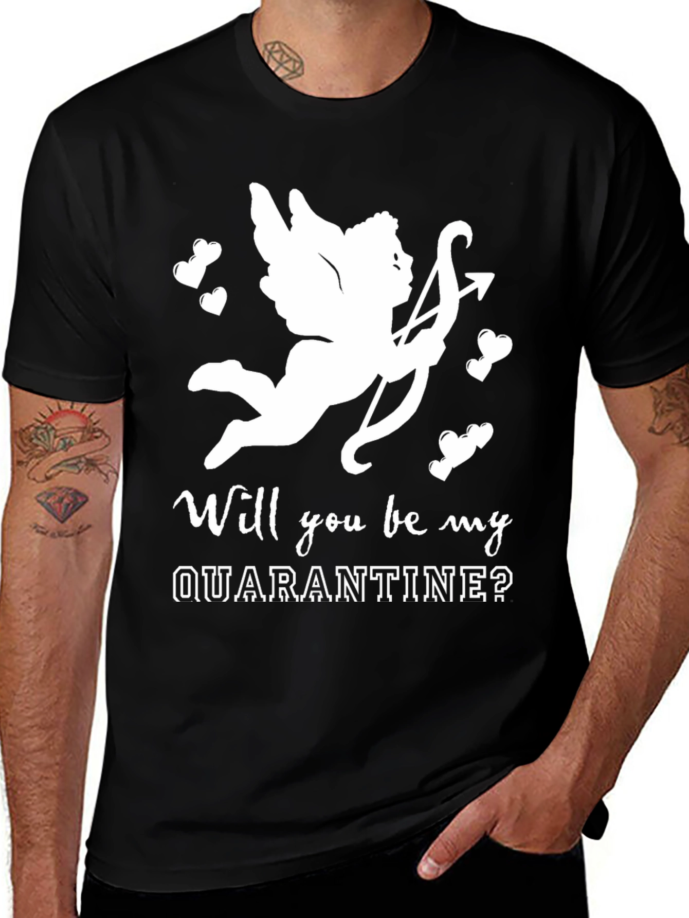 Quarantine Cupid T-Shirt - Valentine's Day Tee