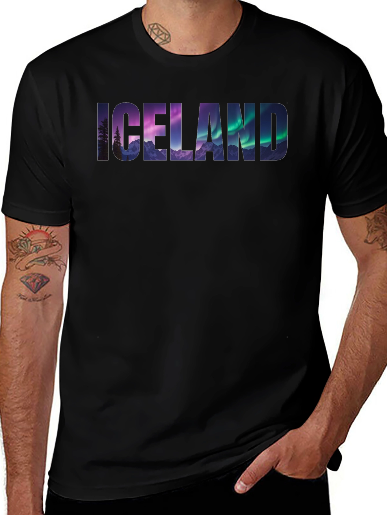 Variant 9 of Iceland Landscape Graphic T-Shirt