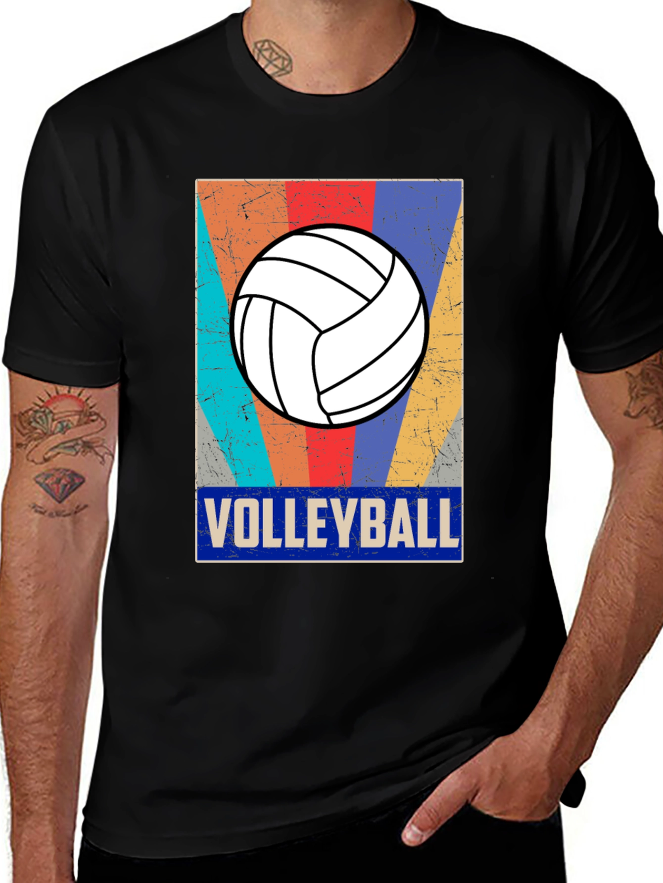 Variant 14 of Retro Volleyball Graphic T-Shirt