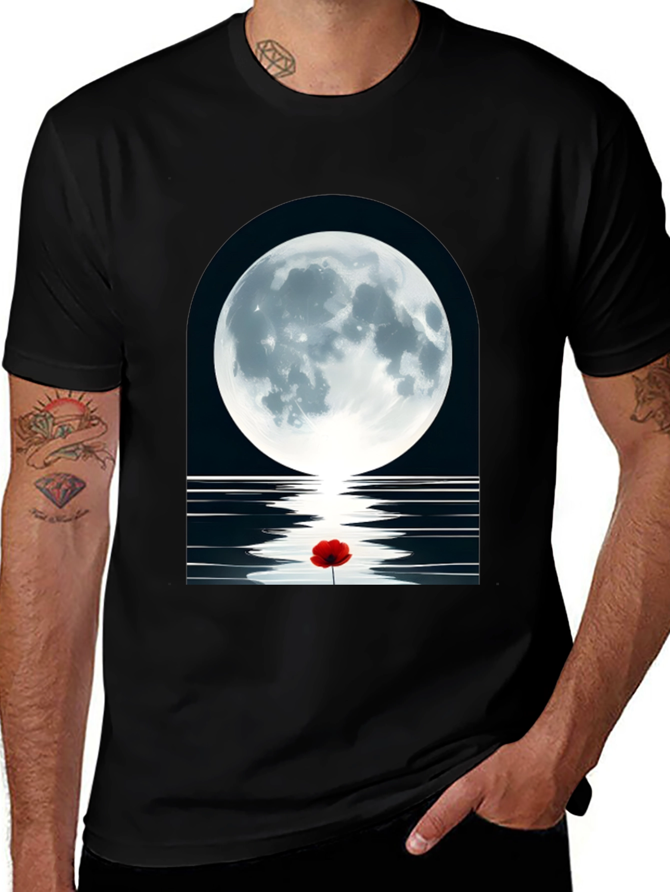 Variant 18 of Moonlit Poppy T-Shirt