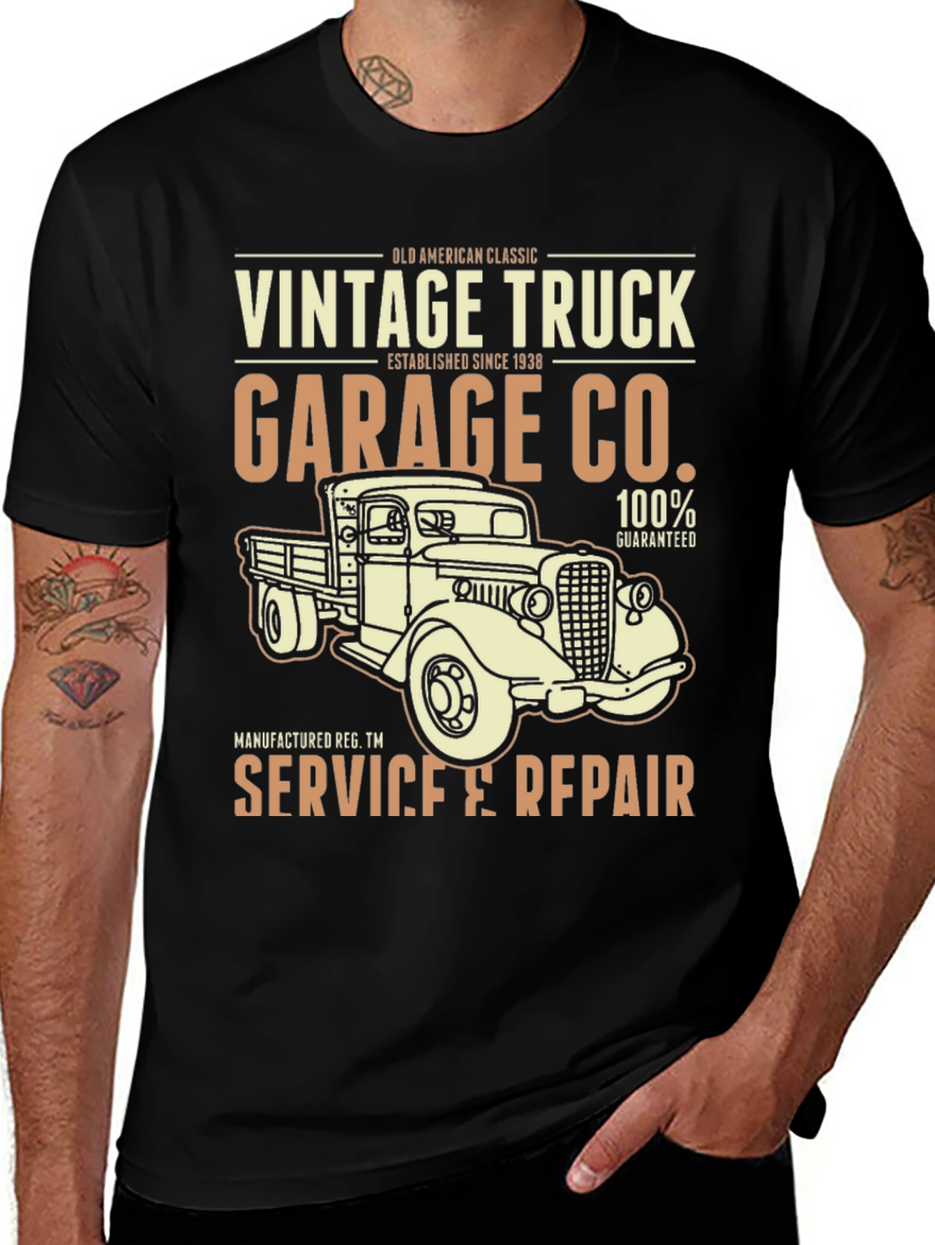 Variant 26 of Vintage Truck Garage Co. T-Shirt