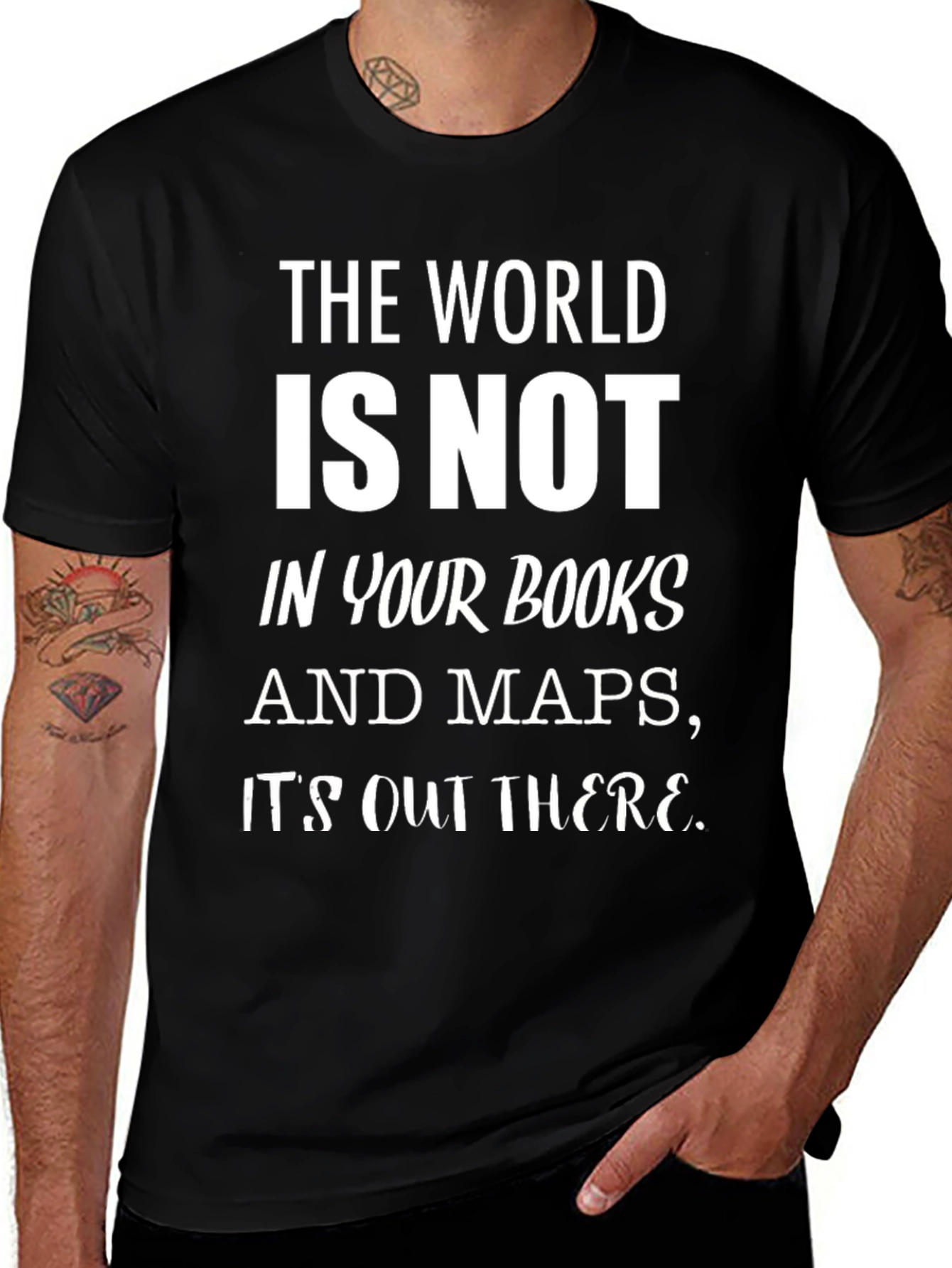 Variant 12 of The World Is Not T-Shirt - Adventure Travel Shirt