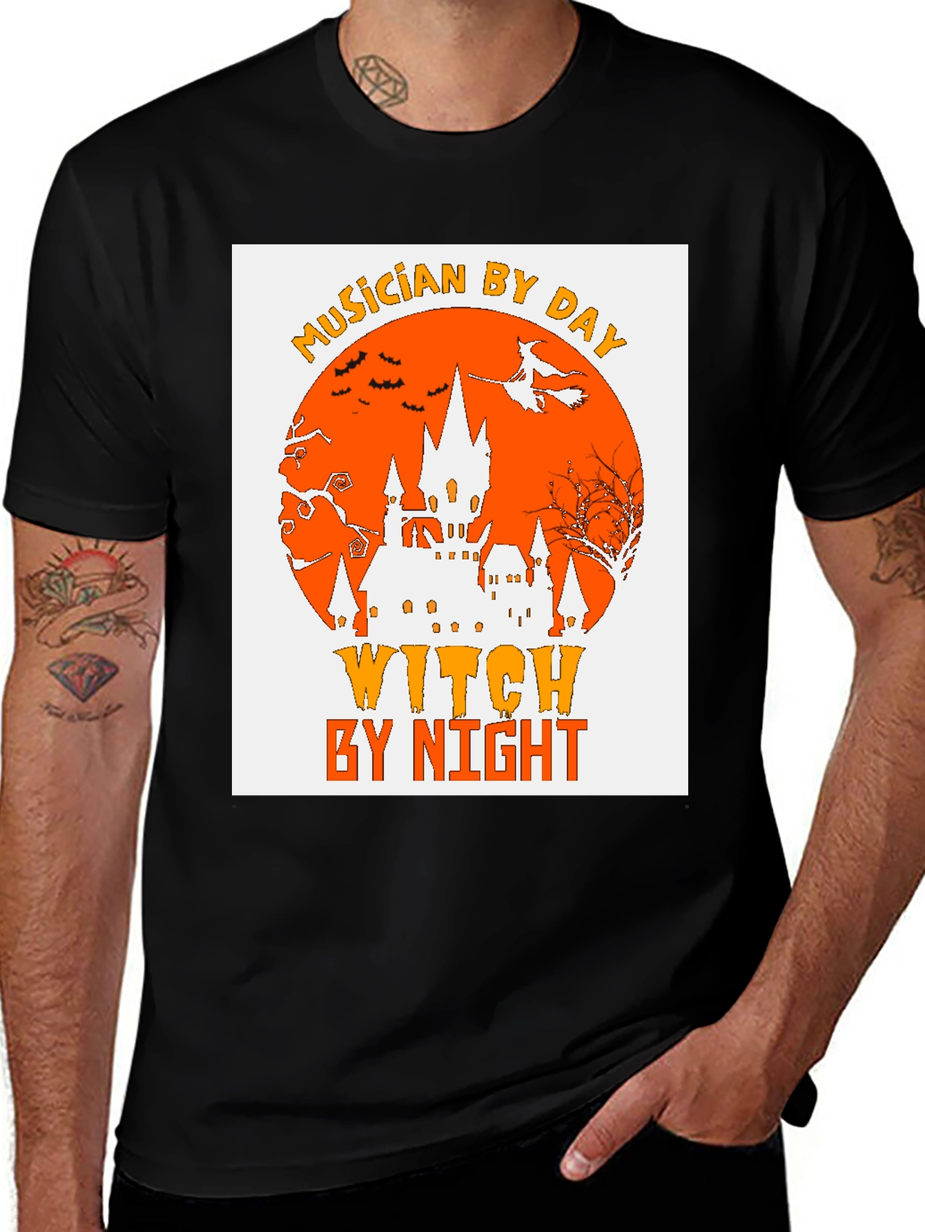 Variant 11 of Musician by Day, Witch by Night Halloween T-Shirt