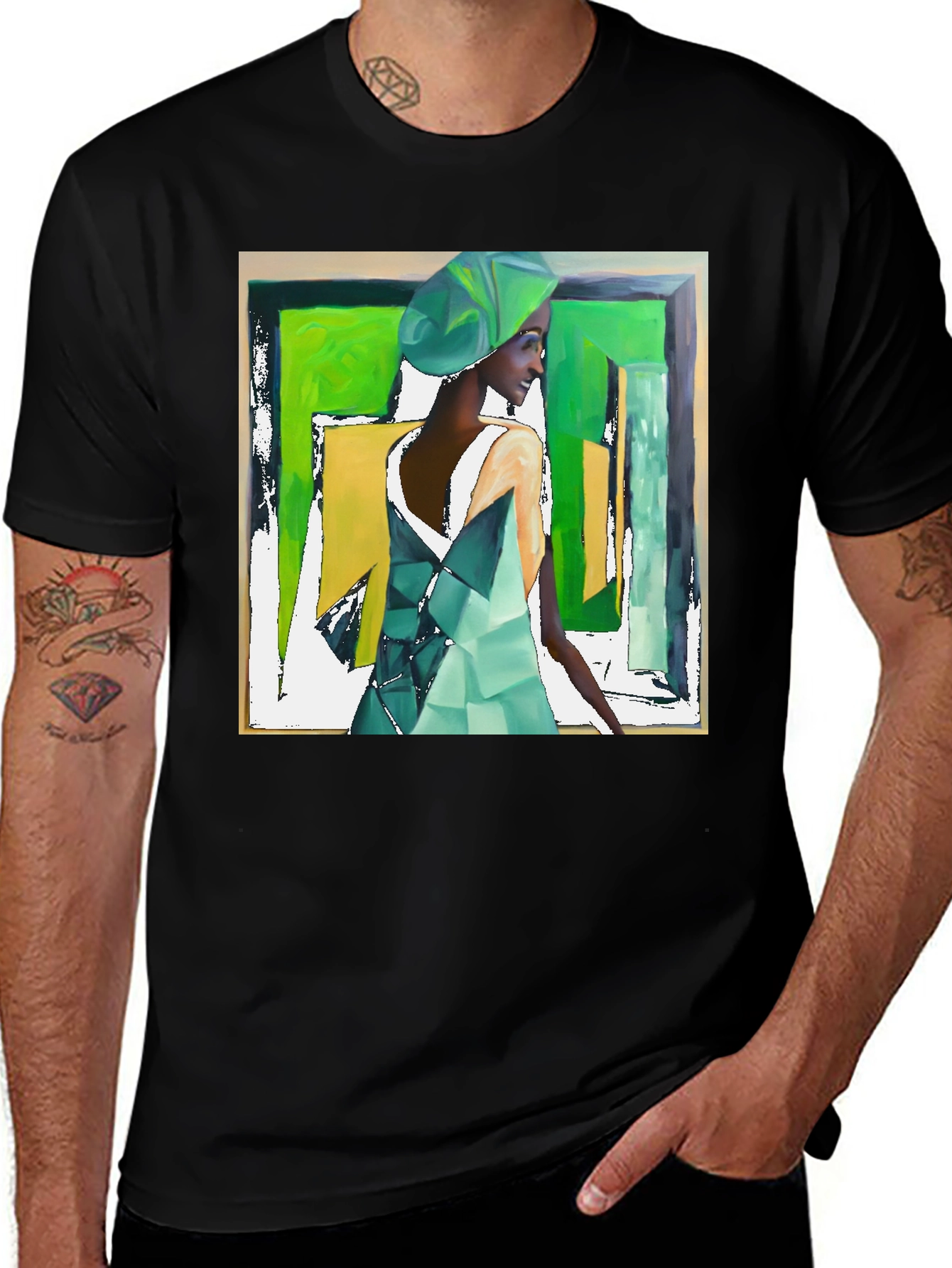 Variant 3 of Abstract Woman's Art Tee - Stylish Graphic T-Shirt
