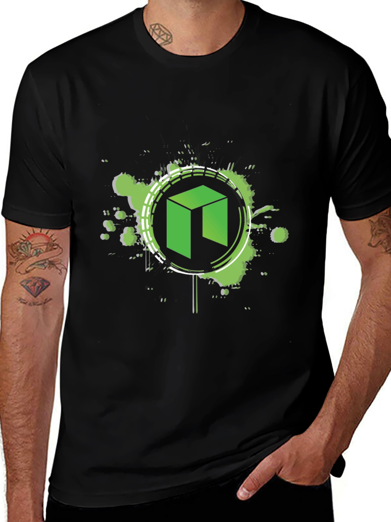 Neo Crypto T-Shirt - Black Graphic Tee