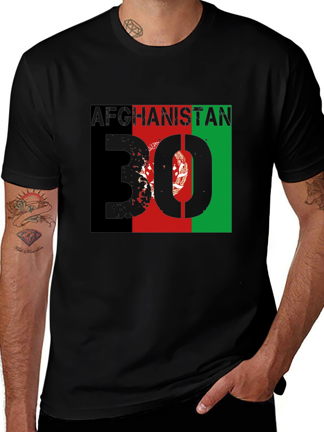 Afghanistan Flag T-Shirt - Patriotic Afghan Pride