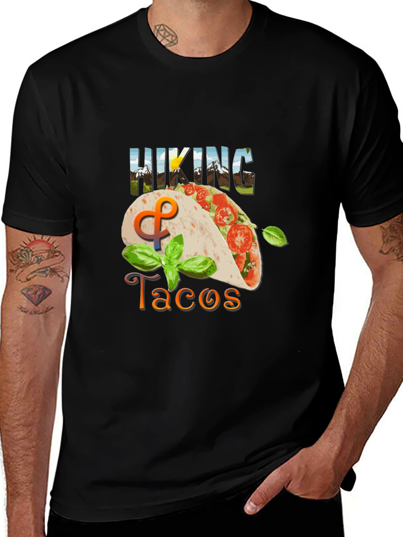 Variant 14 of Hiking Tacos Graphic Tee