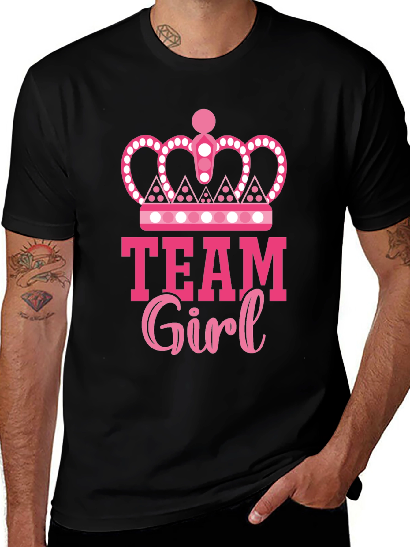 Team Girl Baby Shower Shirt