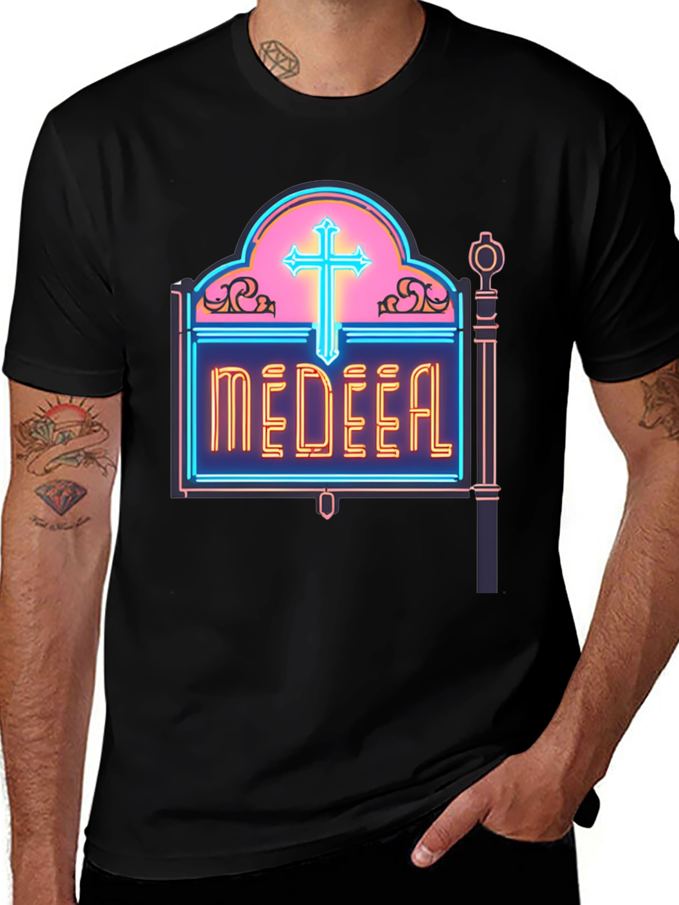 Variant 3 of Medeel Neon Style Graphic Tee