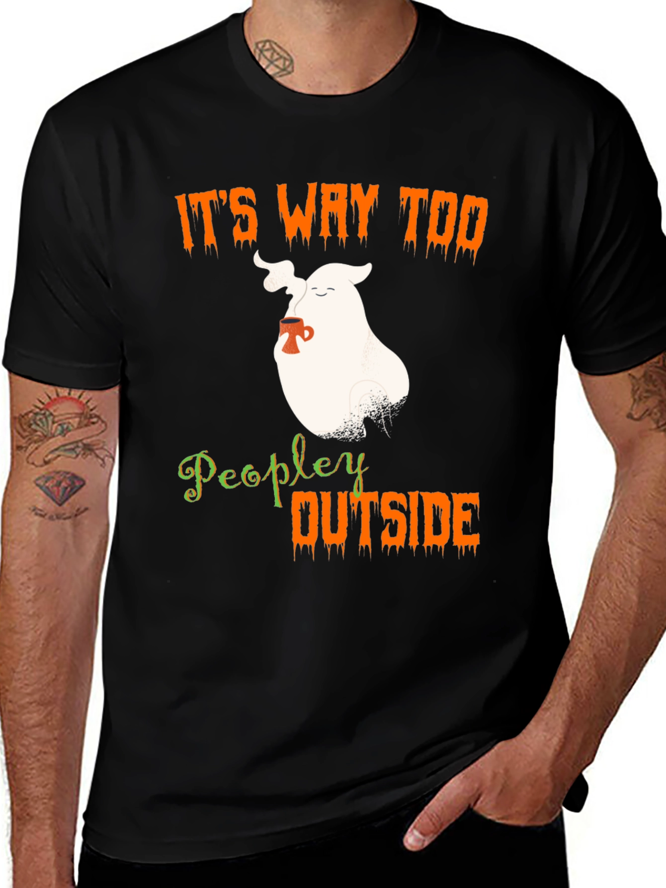 Variant 6 of It's Way Too Peopley Outside T-Shirt