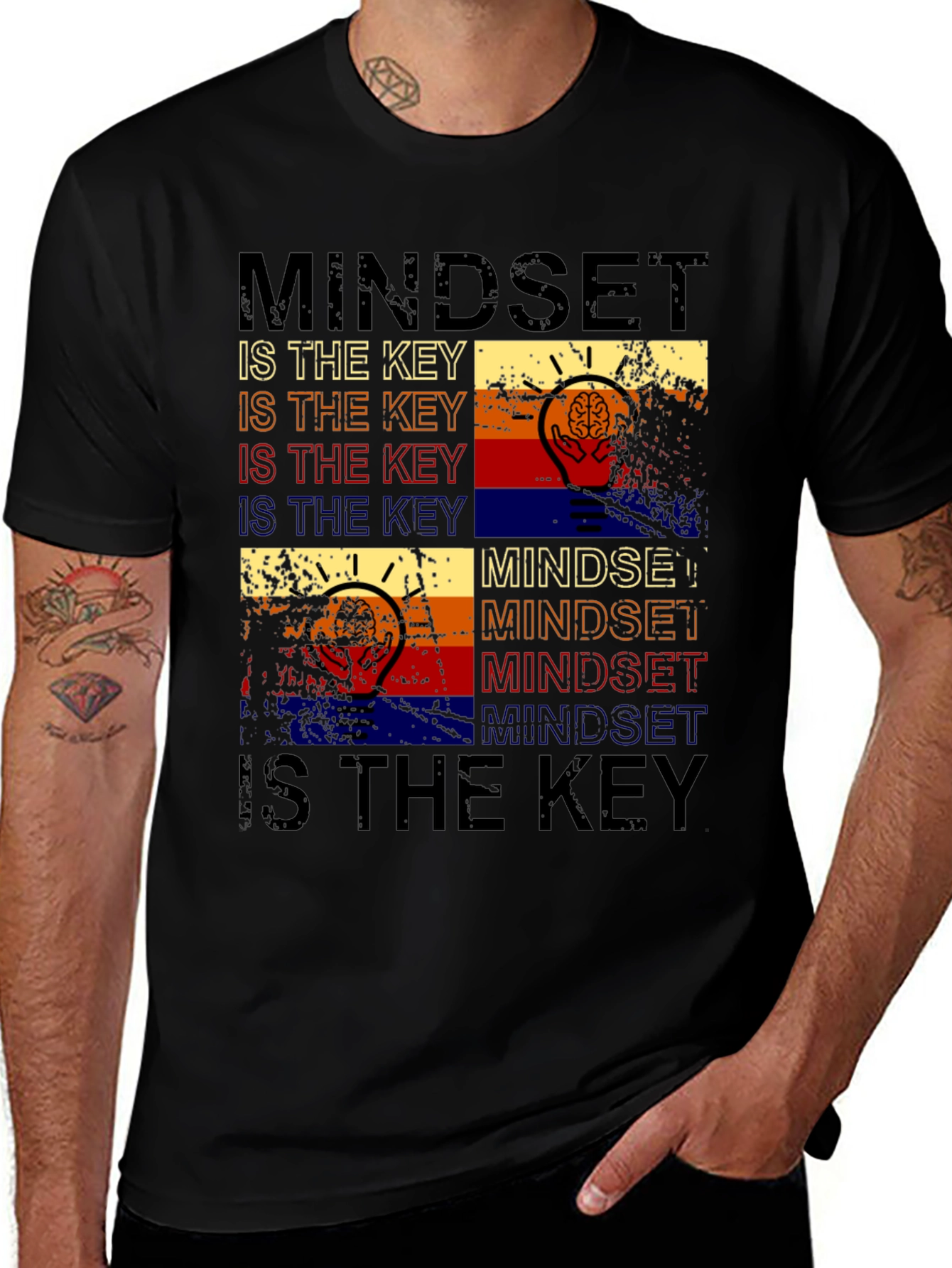 Variant 4 of Mindset Is The Key Graphic Tee