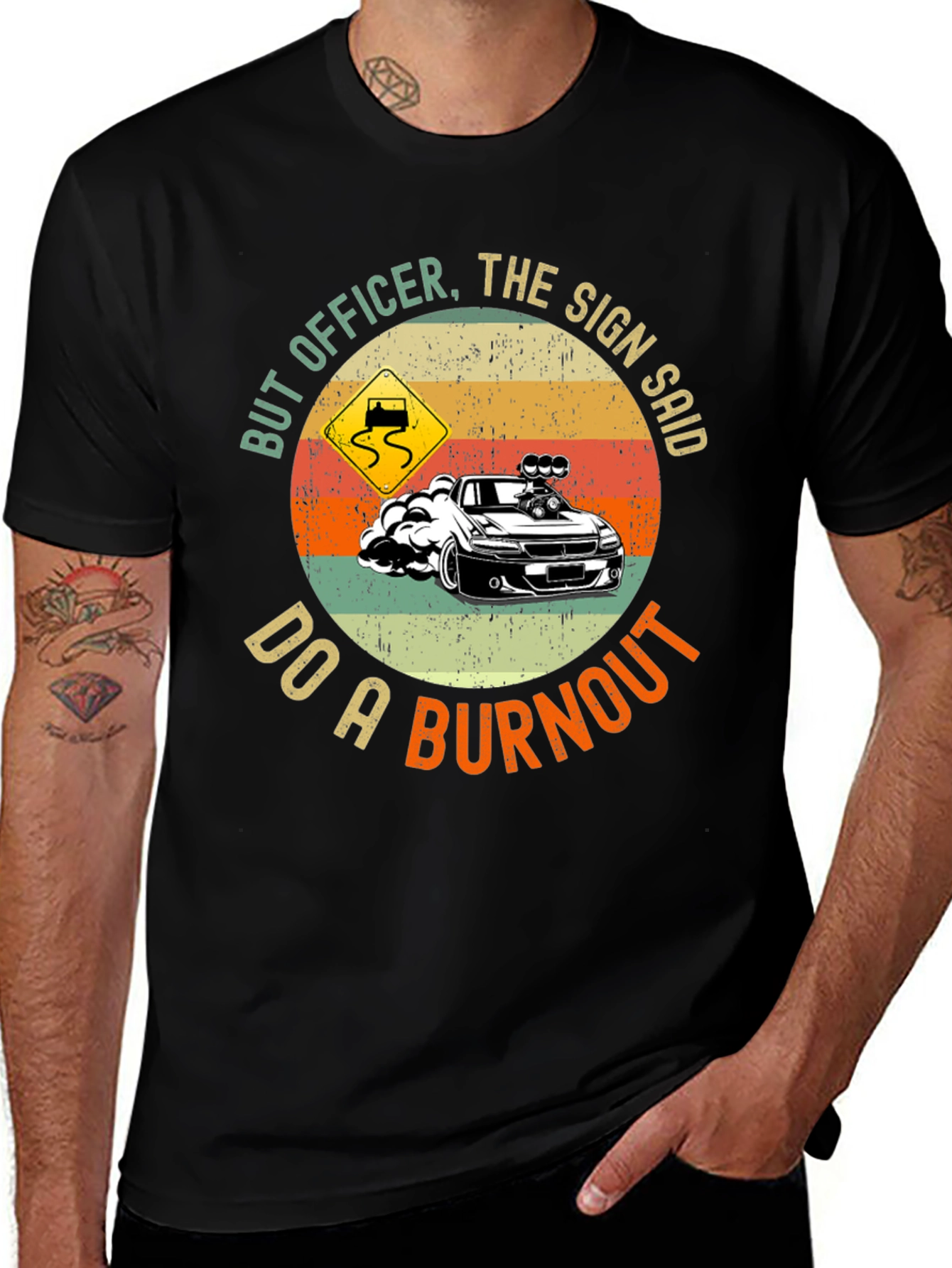 Variant 9 of But Officer Do A Burnout Graphic Tee