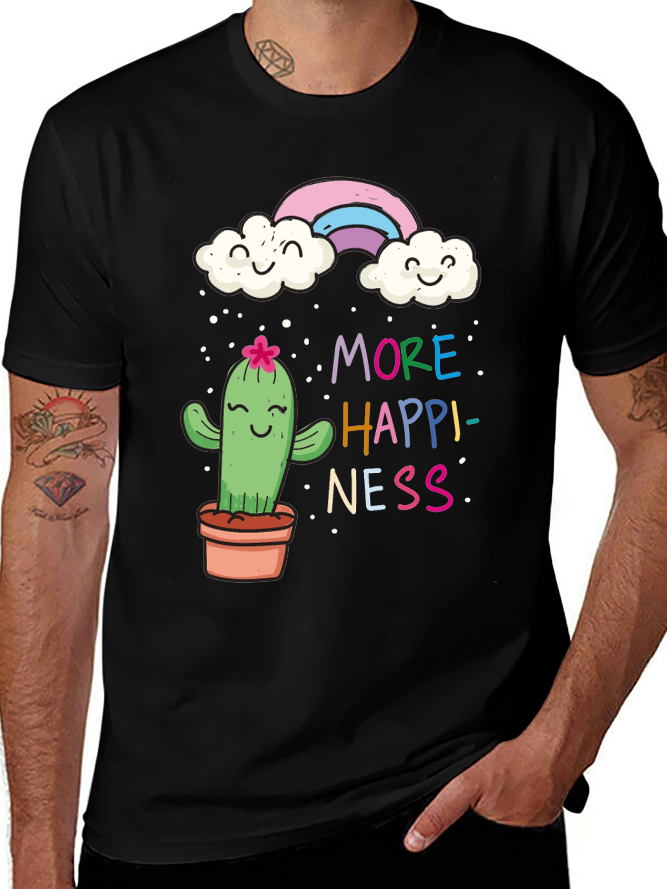 More Happiness Cactus Graphic Tee