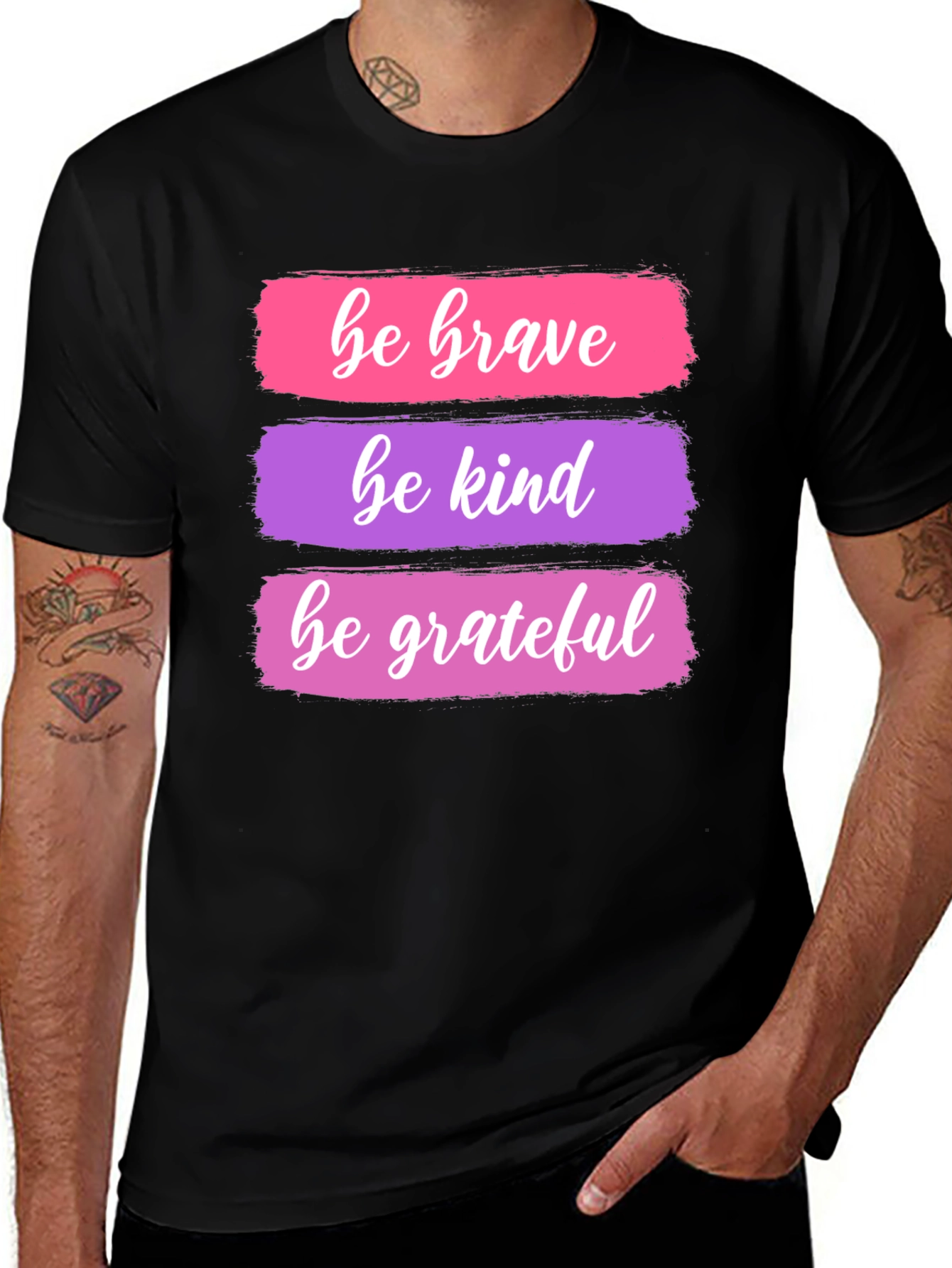 Variant 4 of Be Brave, Kind, Grateful T-Shirt