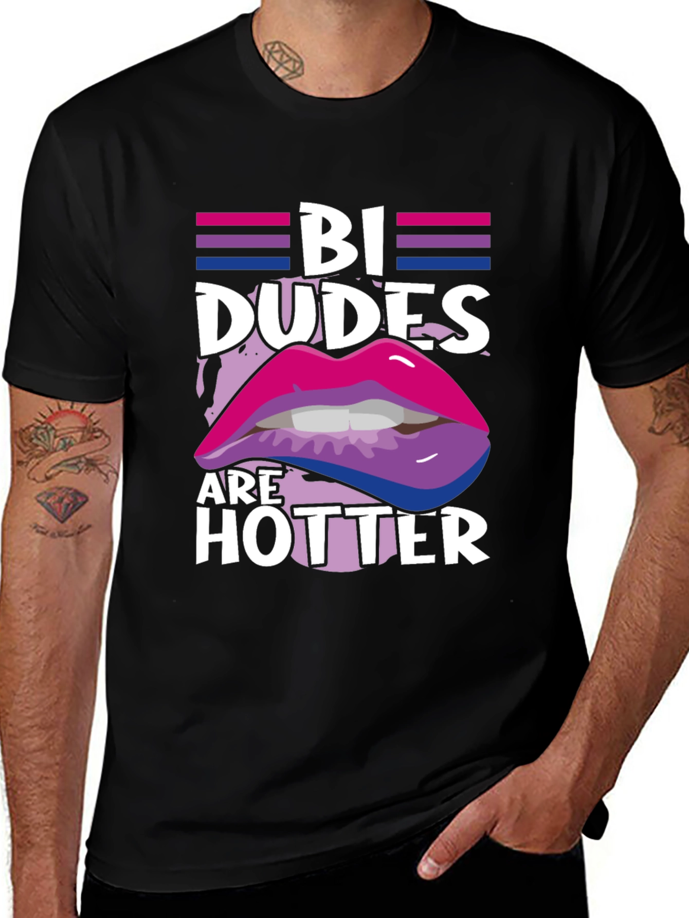 Variant 9 of Bi Dudes are Hotter Graphic Tee