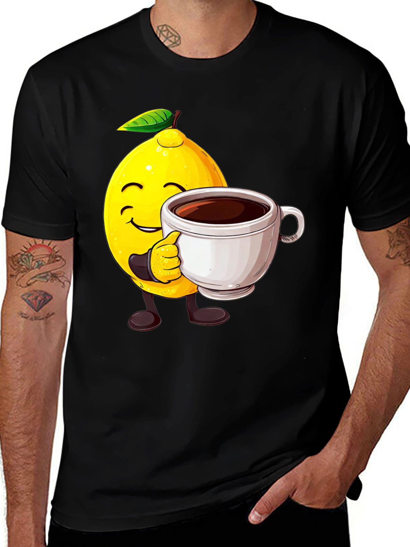 Variant 18 of Lemon Coffee T-Shirt - Unique Graphic Tee