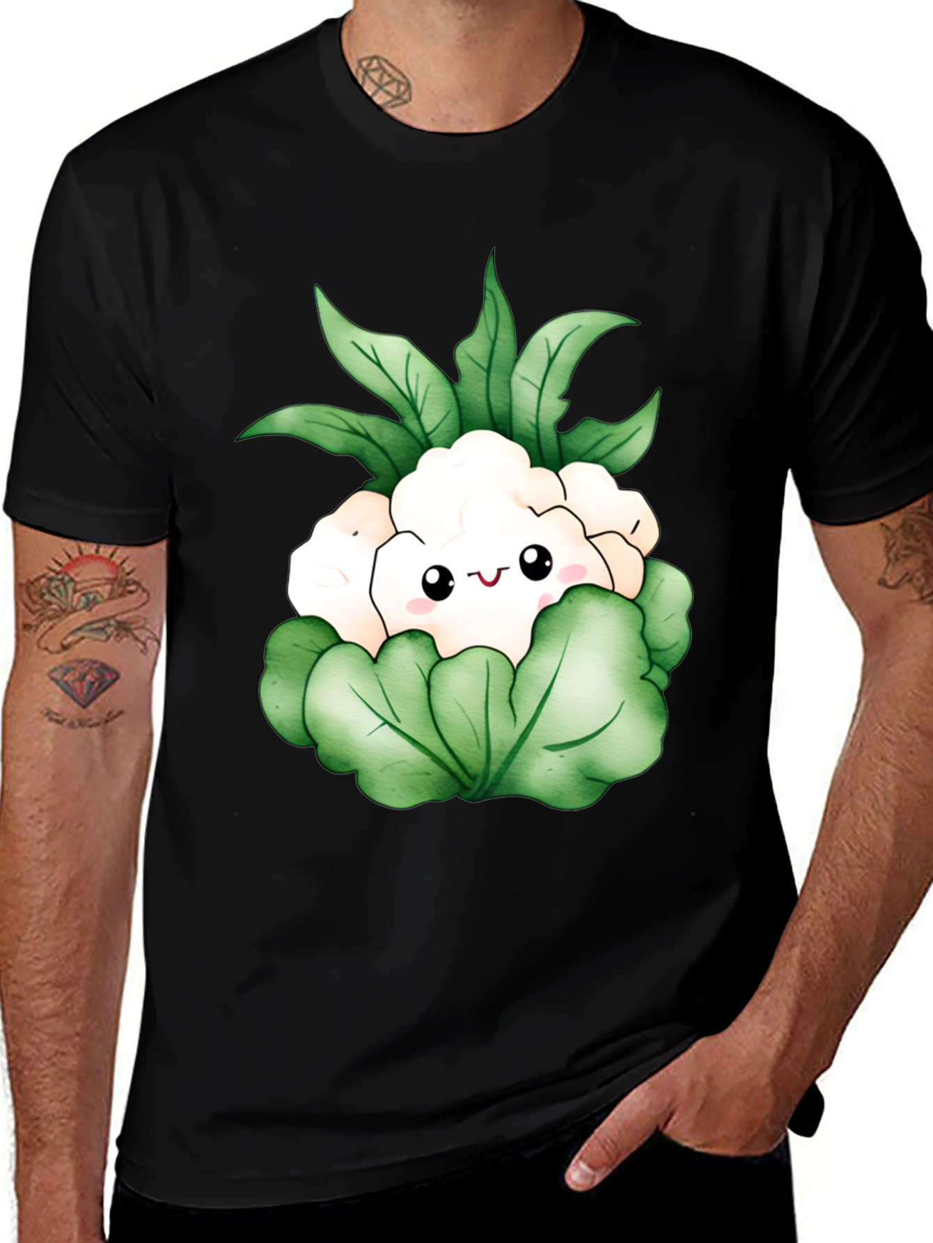 Variant 9 of Kawaii Cauliflower Graphic Tee