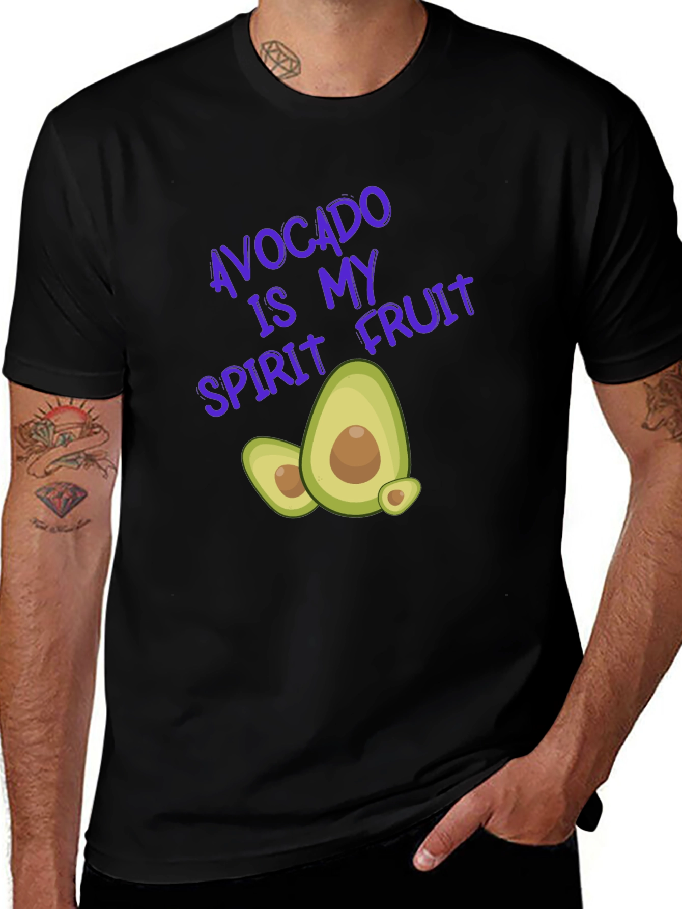 Variant 15 of Avocado Spirit Fruit T-Shirt - Soft & Comfy