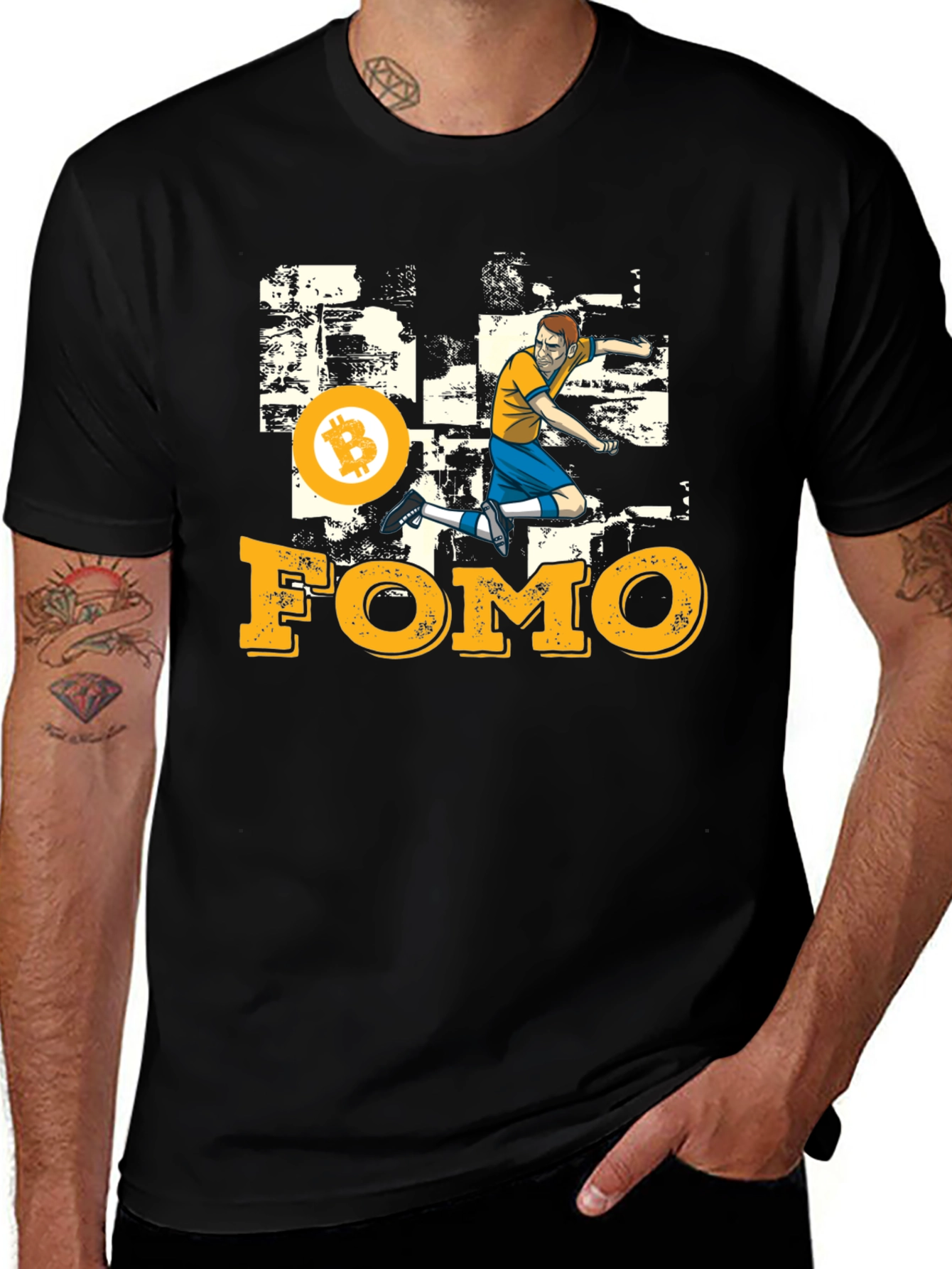 Bitcoin FOMO Graphic Tee - Crypto Enthusiast T-Shirt
