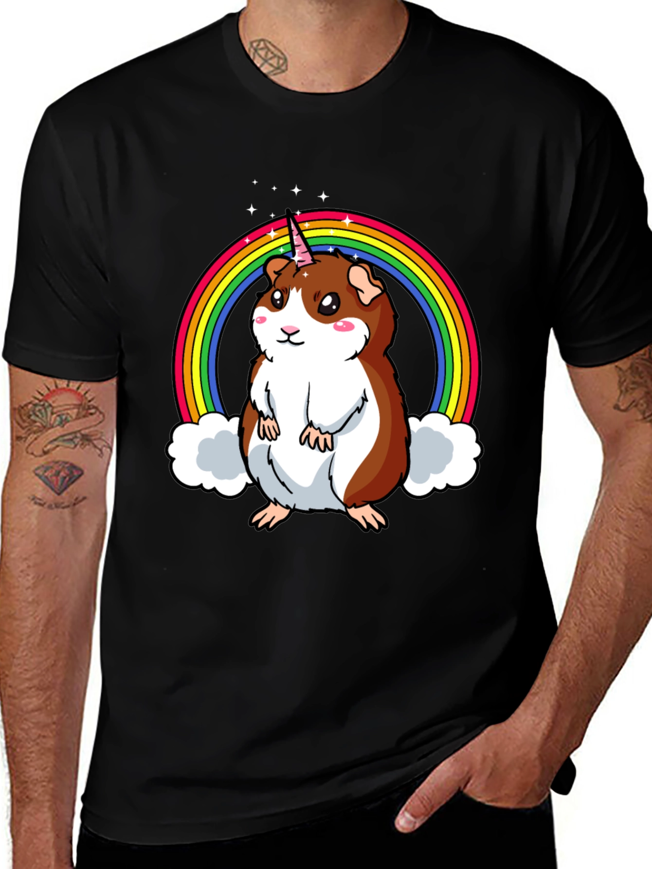 Variant 16 of Guinea Pig Unicorn Rainbow T-Shirt - Cute Graphic Tee