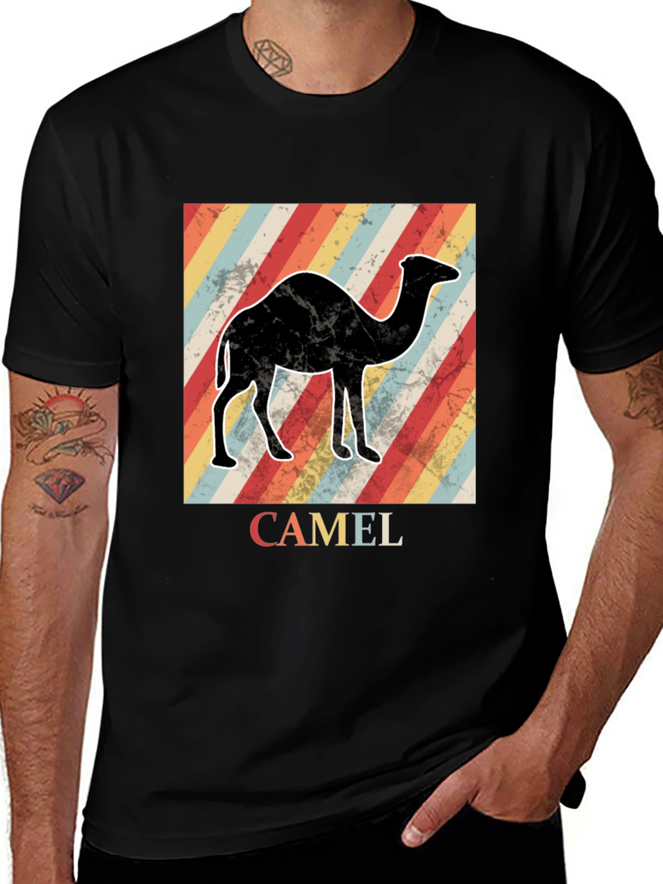 Variant 23 of Retro Camel Graphic T-Shirt