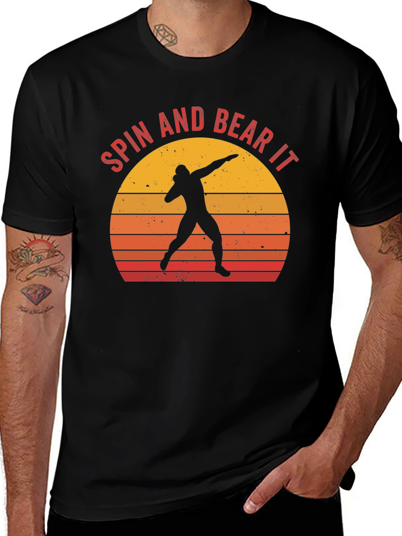 Variant 18 of Spin and Bear It Thrower Silhouette Tee